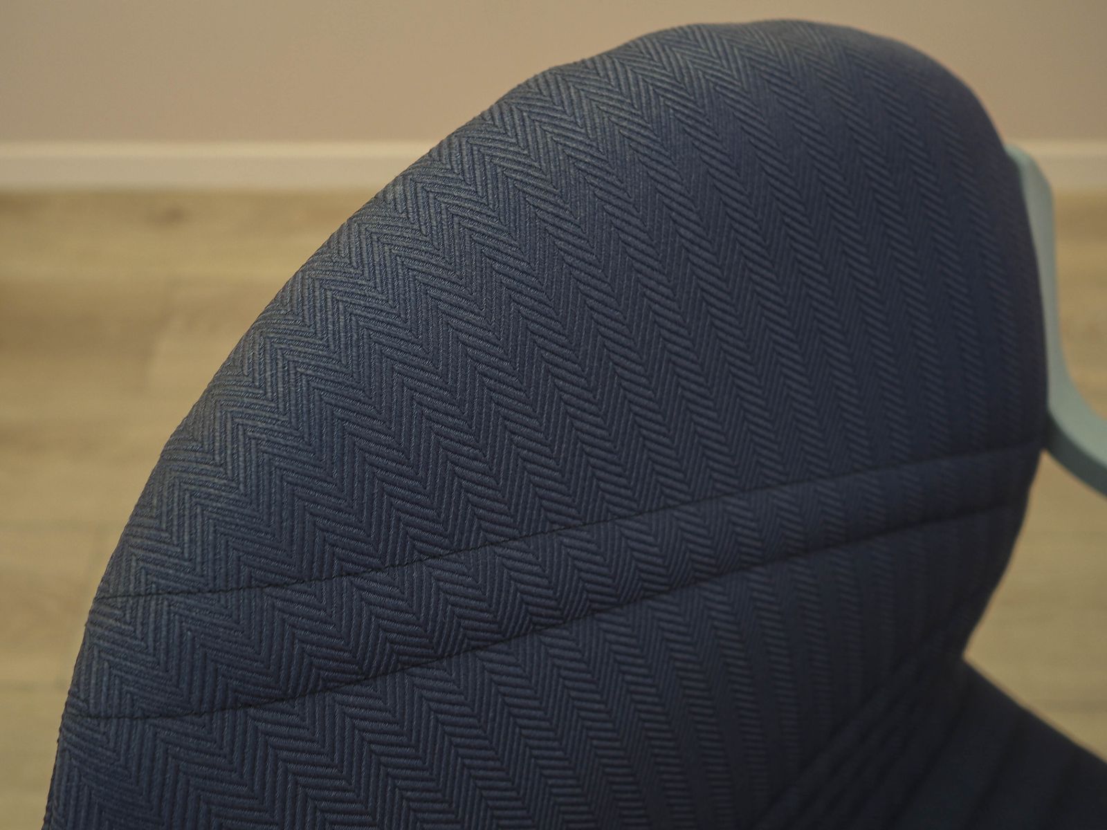 photo buy Italian Conference Chair From The 1990s With Blue Upholstery On Cantilever Base