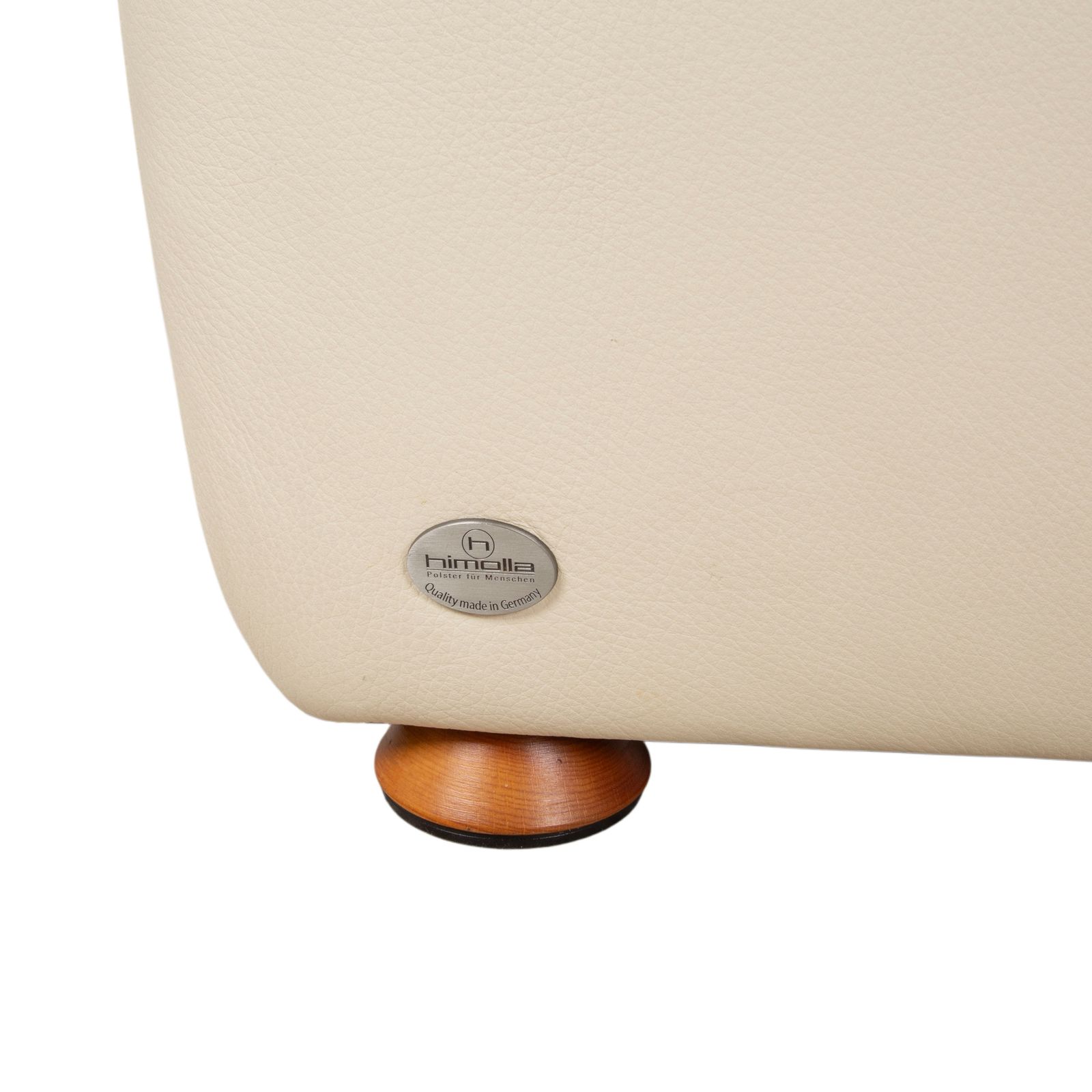 Mobilier Canapé 3 places Himolla Halifax en cuir crème beige sable, fonction manuelle photo