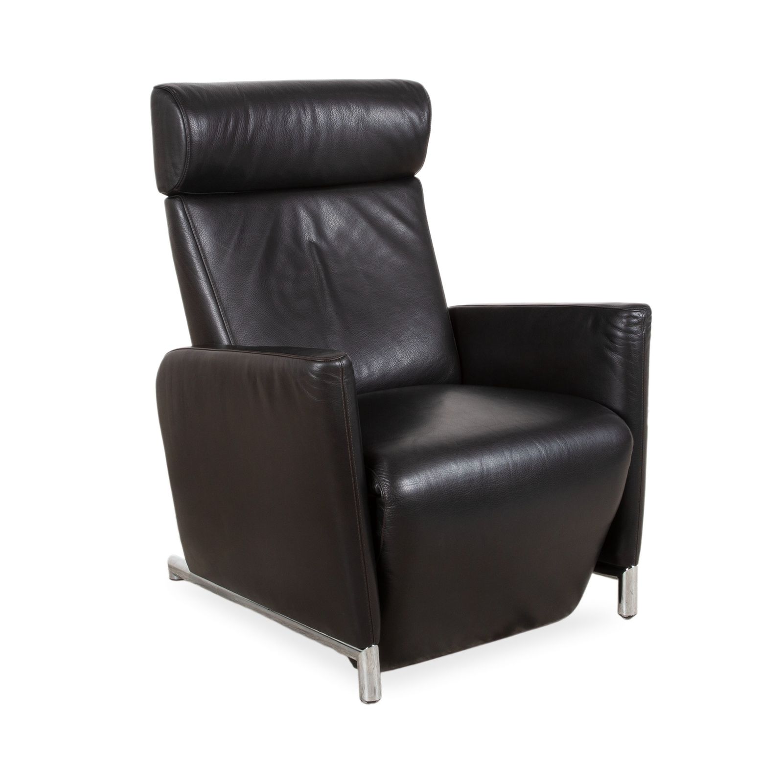 Fauteuil Cor Bico en cuir noir, fonctions électrique et manuelle photo for sale