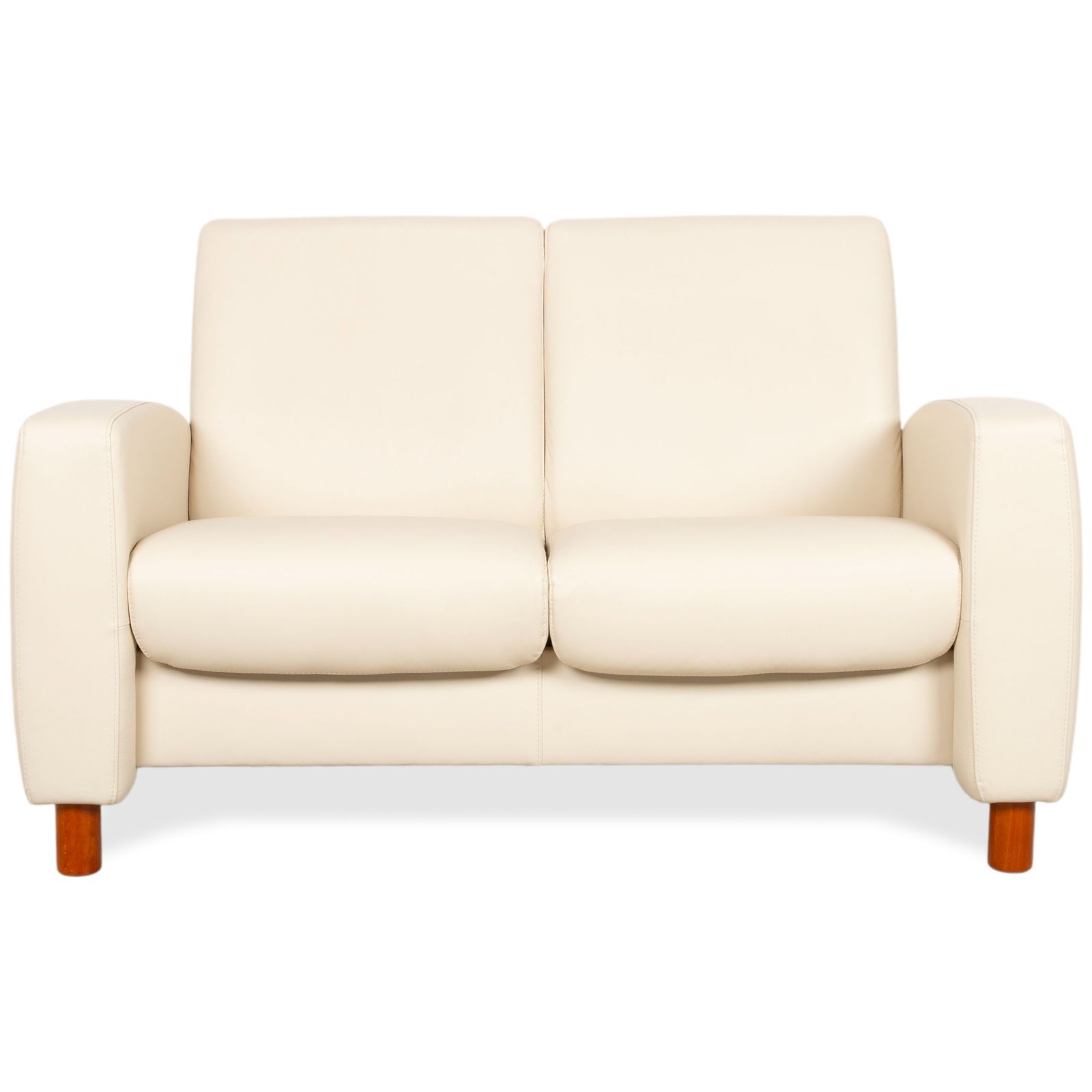 Canapé 2 places Stressless Arion en cuir crème, à inclinaison manuelle