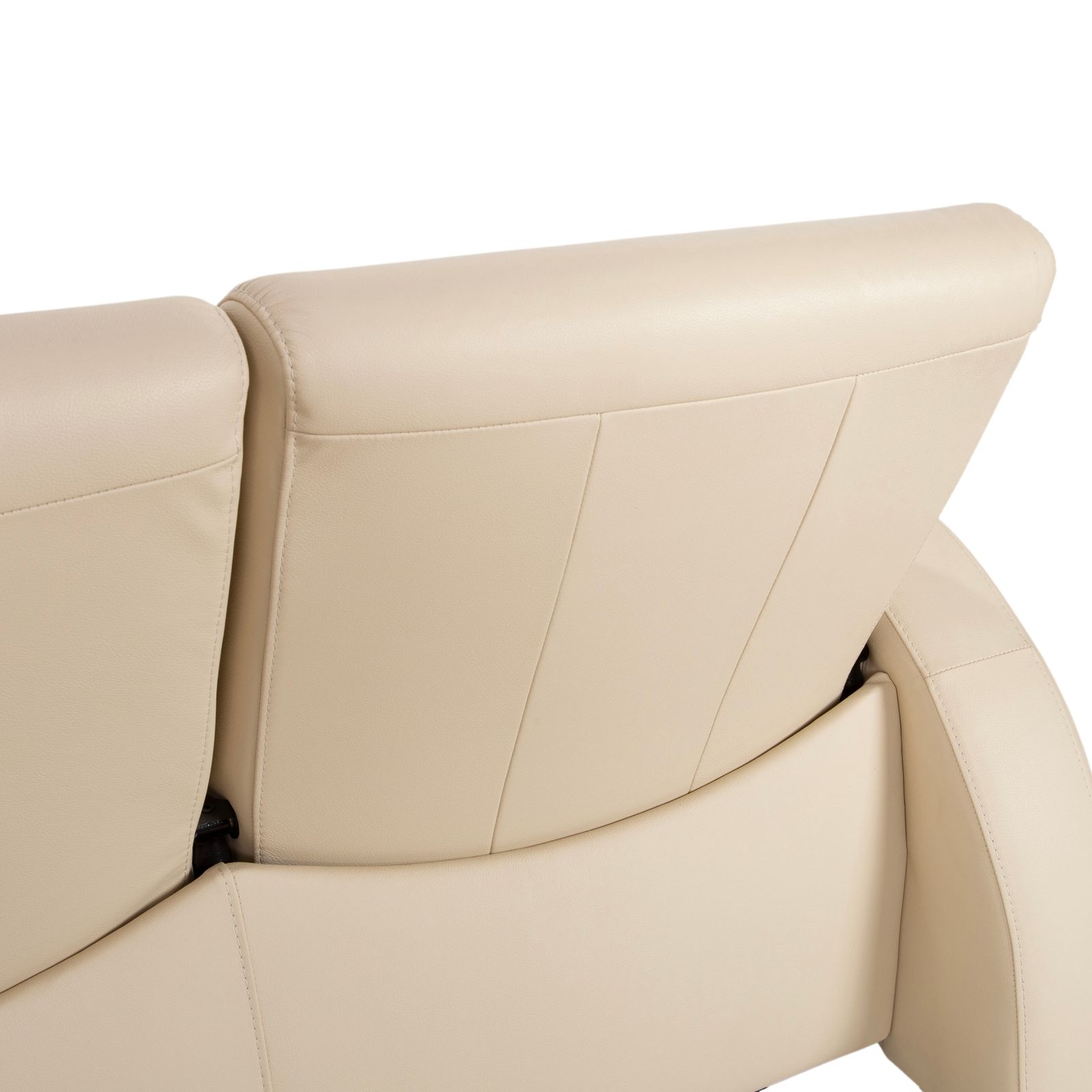 Canapé 2 places Stressless Arion en cuir crème, à inclinaison manuelle photo vintage