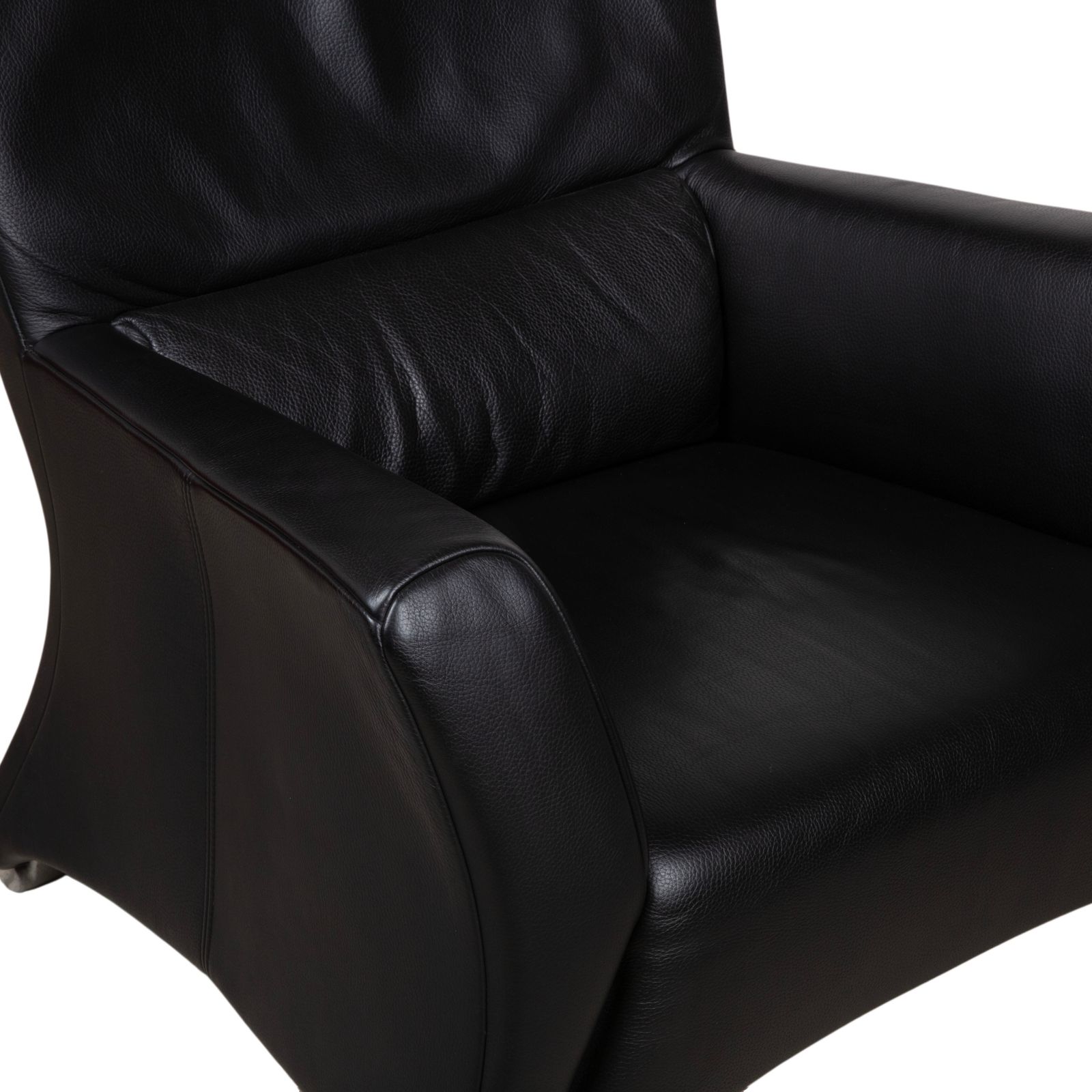 Fauteuil Rolf Benz 322 en cuir et métal, noir photo Mobilier