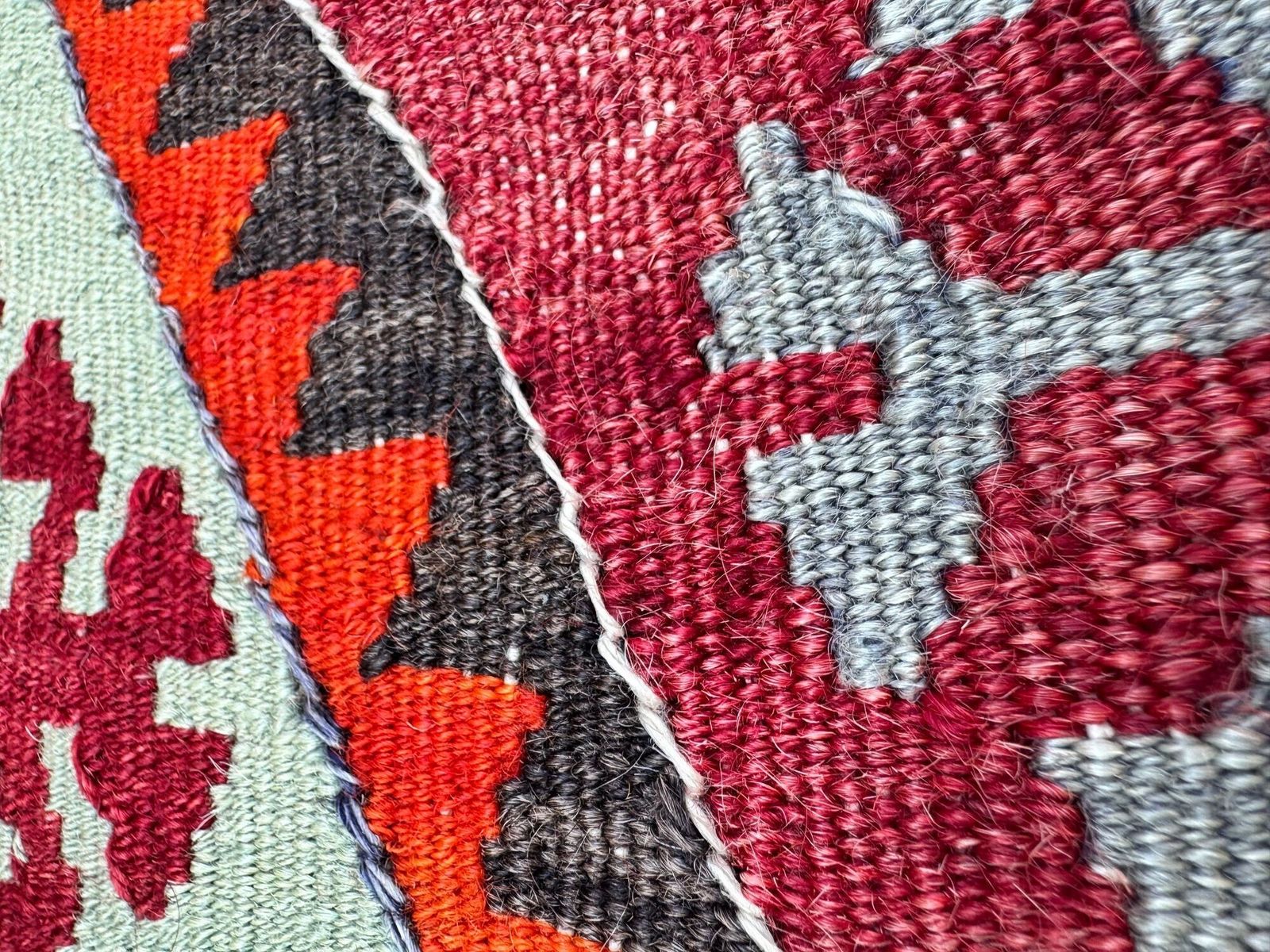 Kilim Beklede Kruk 0,91m x 0,48m x H0,39m photo vintage