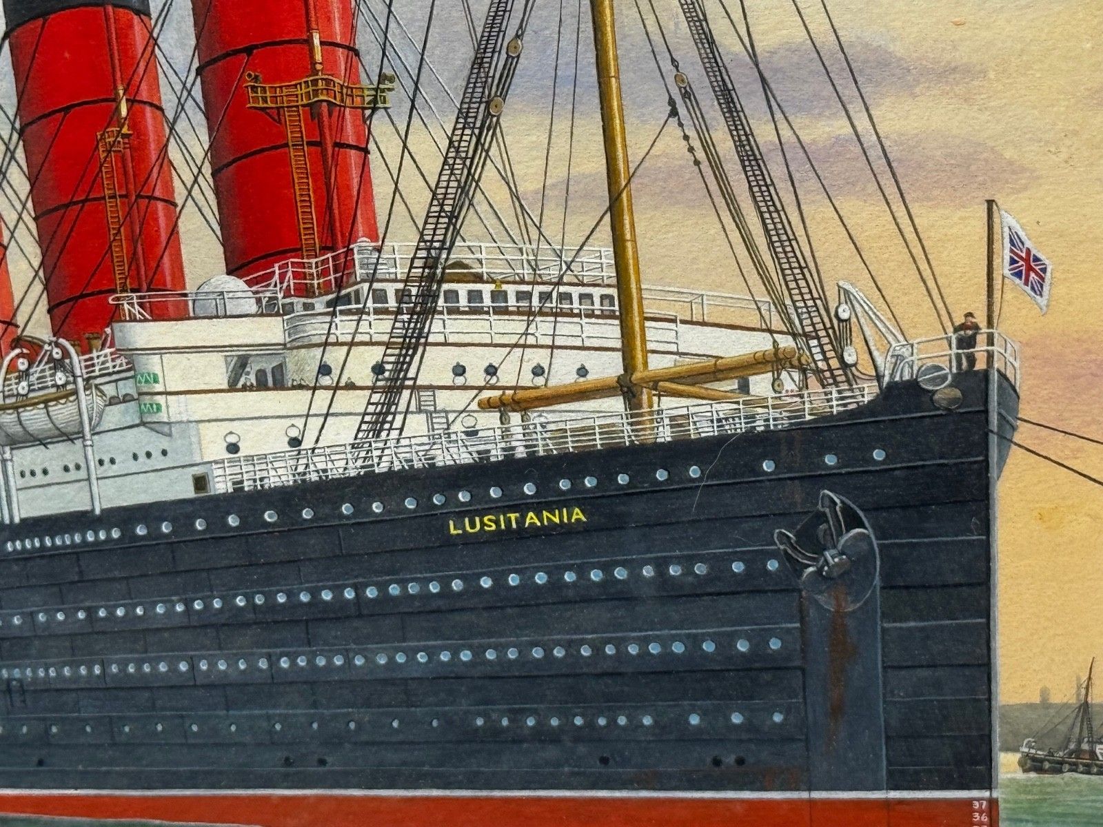 Sisters Of The Mersey Rms Lusitania & Rms Mauretania Marine Masterpiece Painting photo Kunst