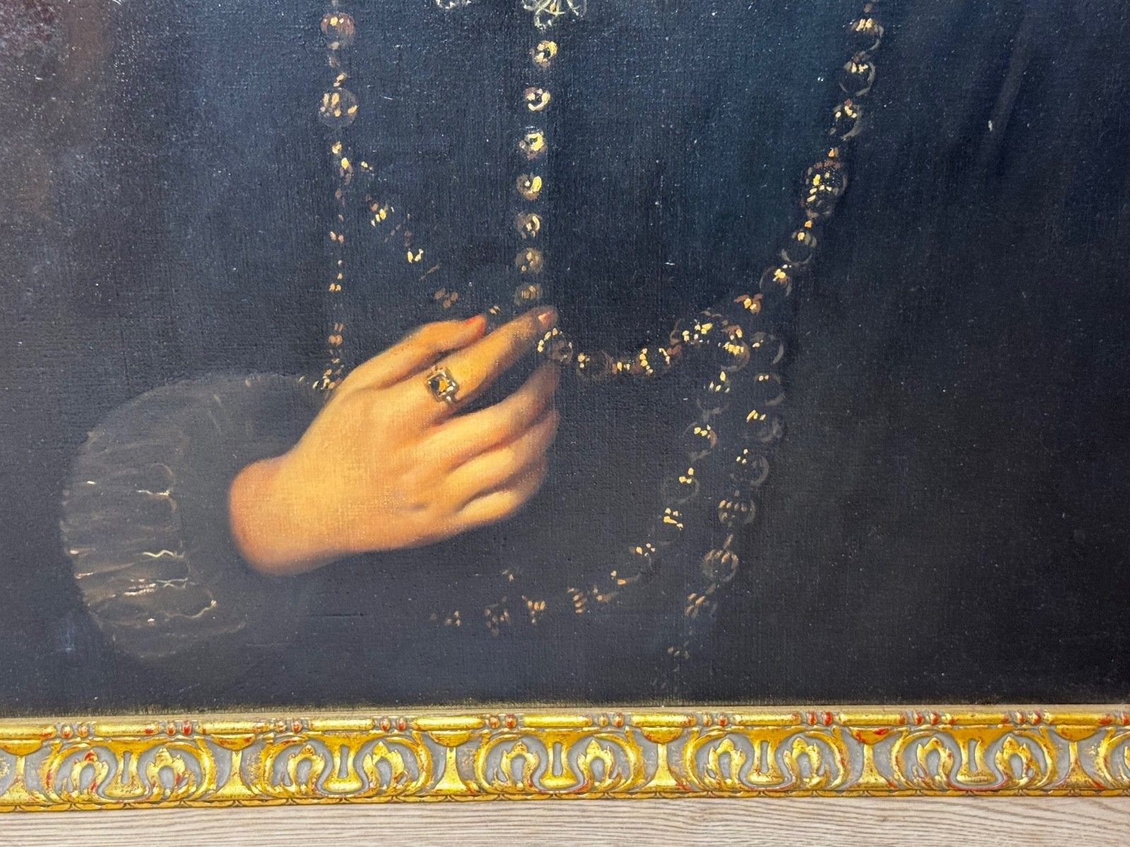 Kunst Antiek olieverf portret van Marchesa Elena Grimaldi Cattaneo naar Anthony Van Dyck photo