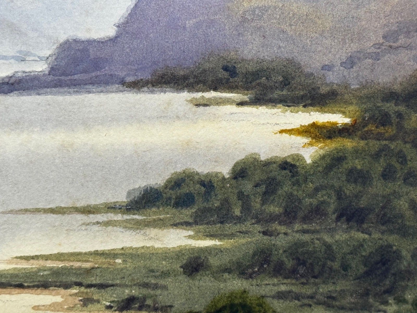 photo vintage Beautiful Thirlmere And Helvellyn Lake District Painting By Edward Horace Thompson C1925