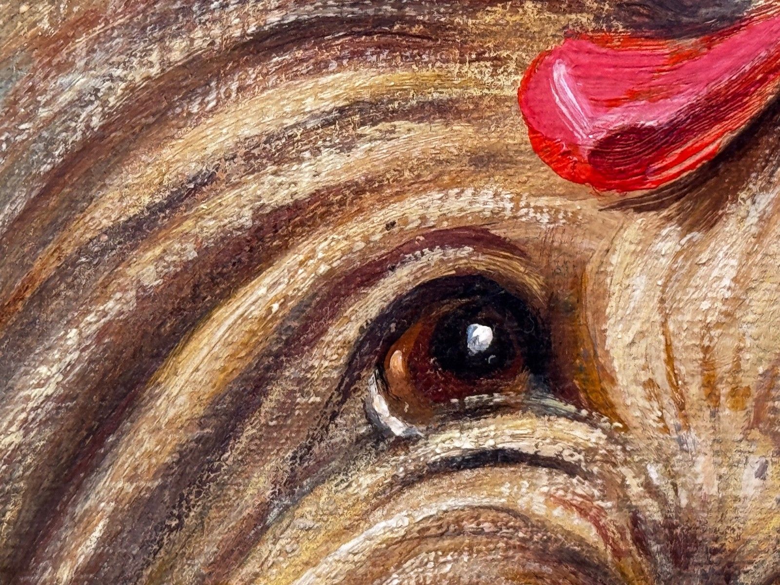 2000.0 Olieverfschilderij Duchess, een Yorkshire Terrier, in de stijl van John Emms photo