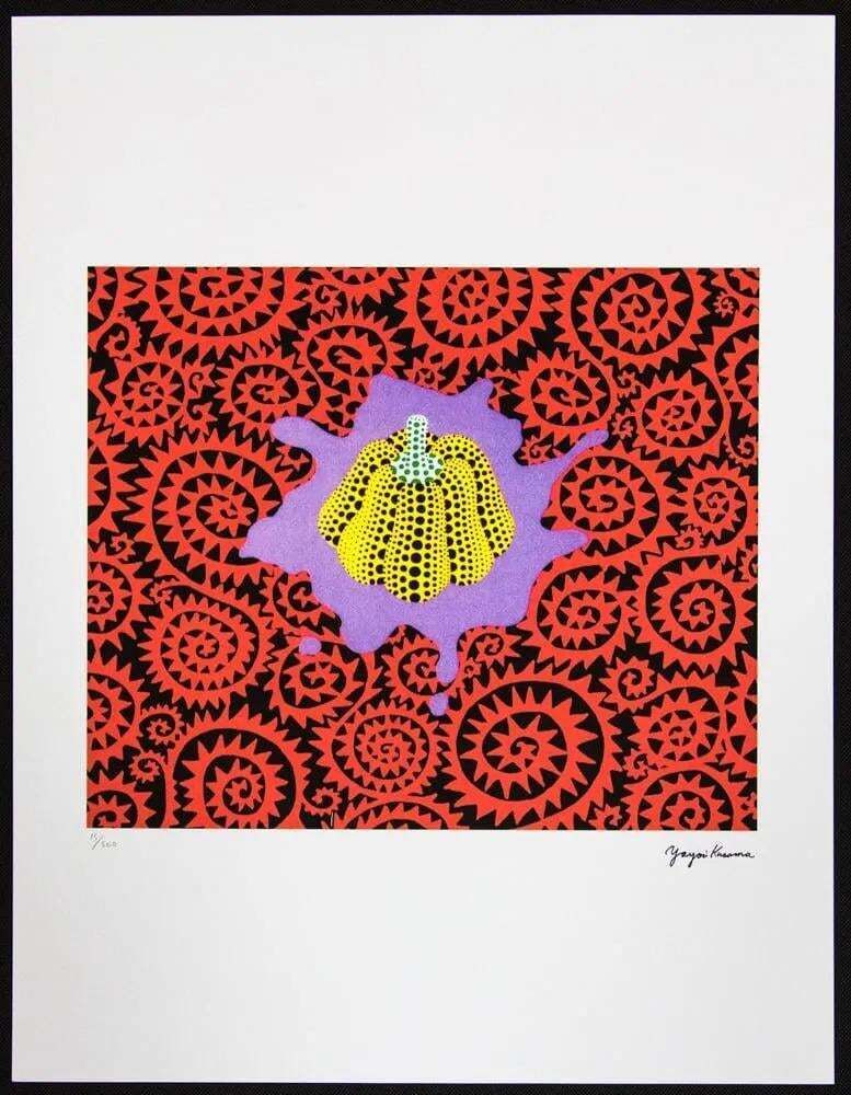 Naar Yayoi Kusama, Pumpkin, Lithografie, jaren 1990 photo furniture