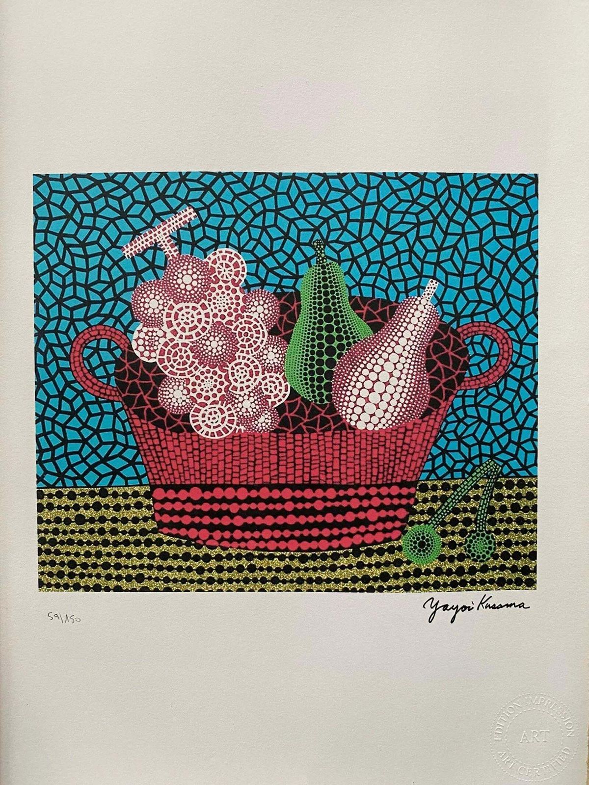 Naar Yayoi Kusama, Born In 1929, Lithografie, jaren 1990