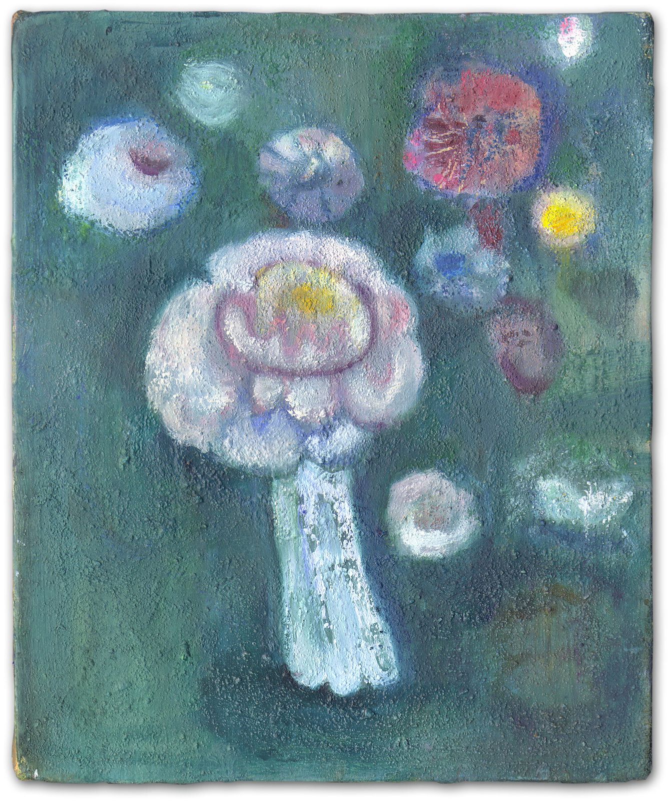 Fine Semi Abstract Contemporary Floral Still Life Painting photo furniture