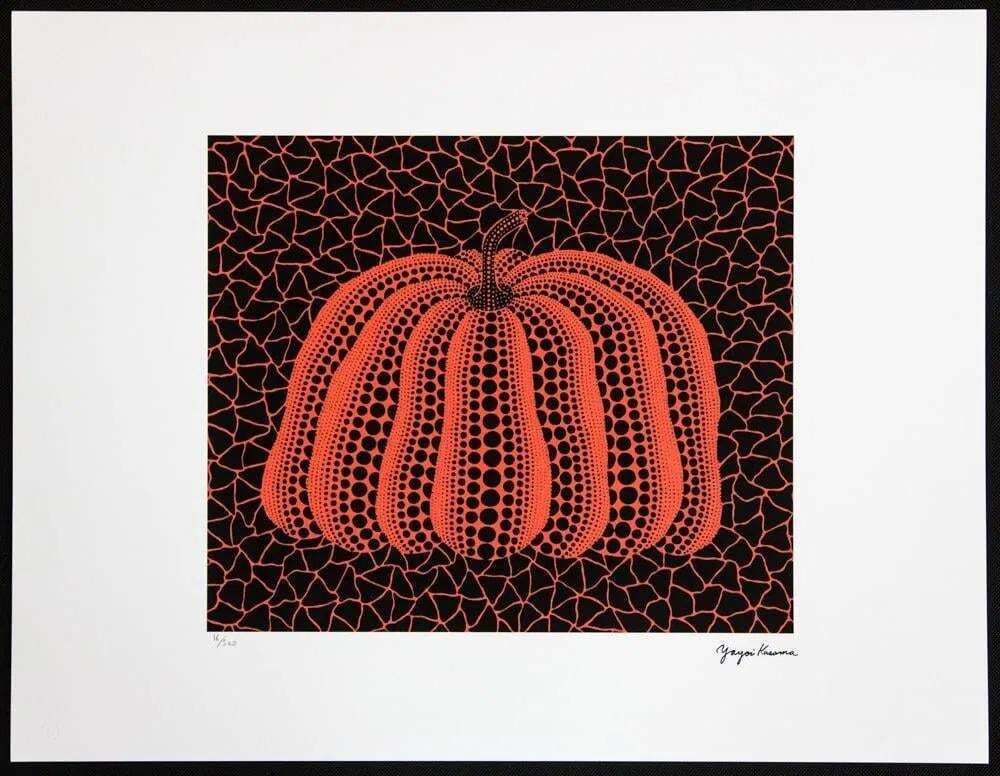 After Yayoi Kusama, Pumpkin, Lithograph, 1990s photo furniture