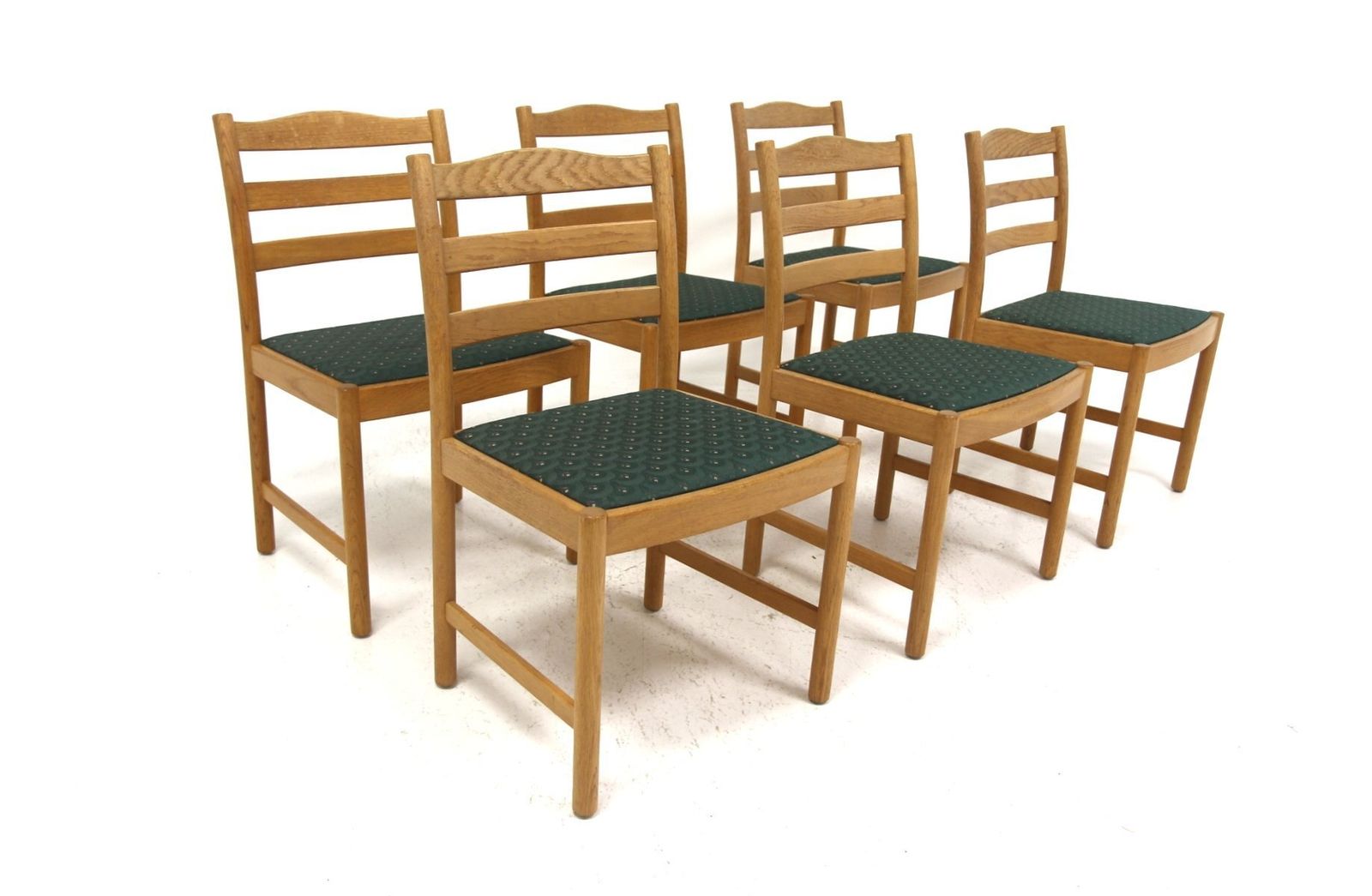 Scandinavian Oak Chairs, Sweden, 1960, Set Of 6