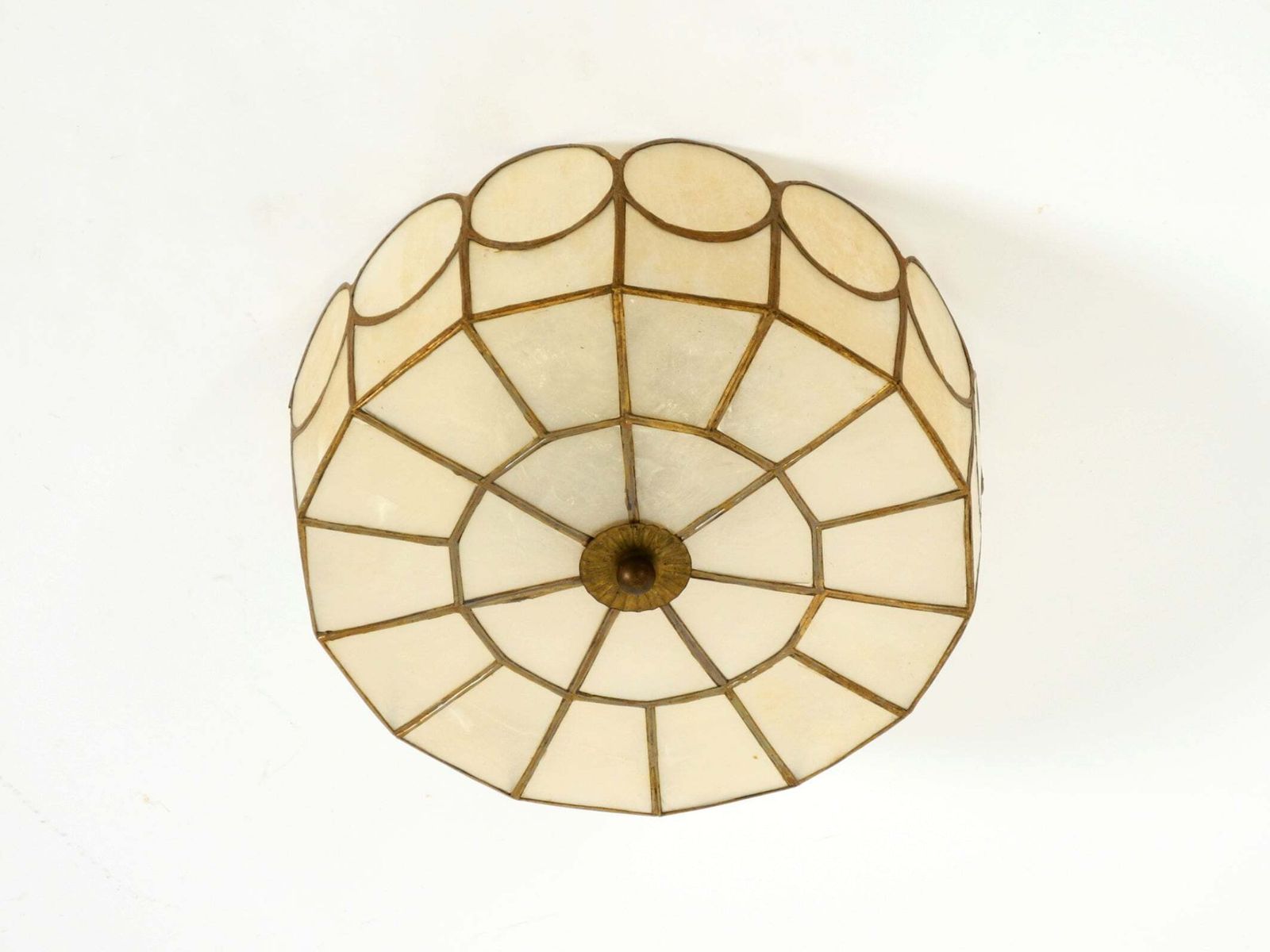 Elegant, Stunningly Beautiful Round Mid Century Modern Ceiling Or Wall Lamp Made photo 511.0