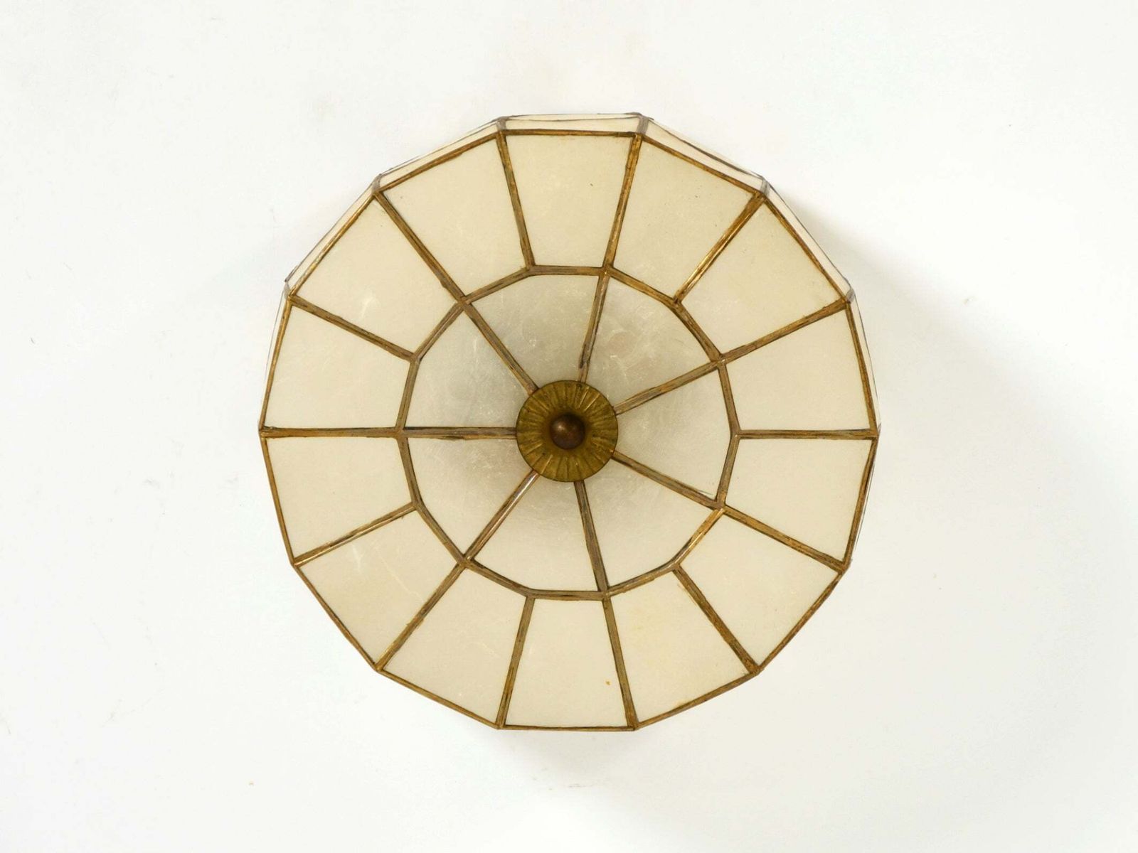 Elegant, Stunningly Beautiful Round Mid Century Modern Ceiling Or Wall Lamp Made photo buy