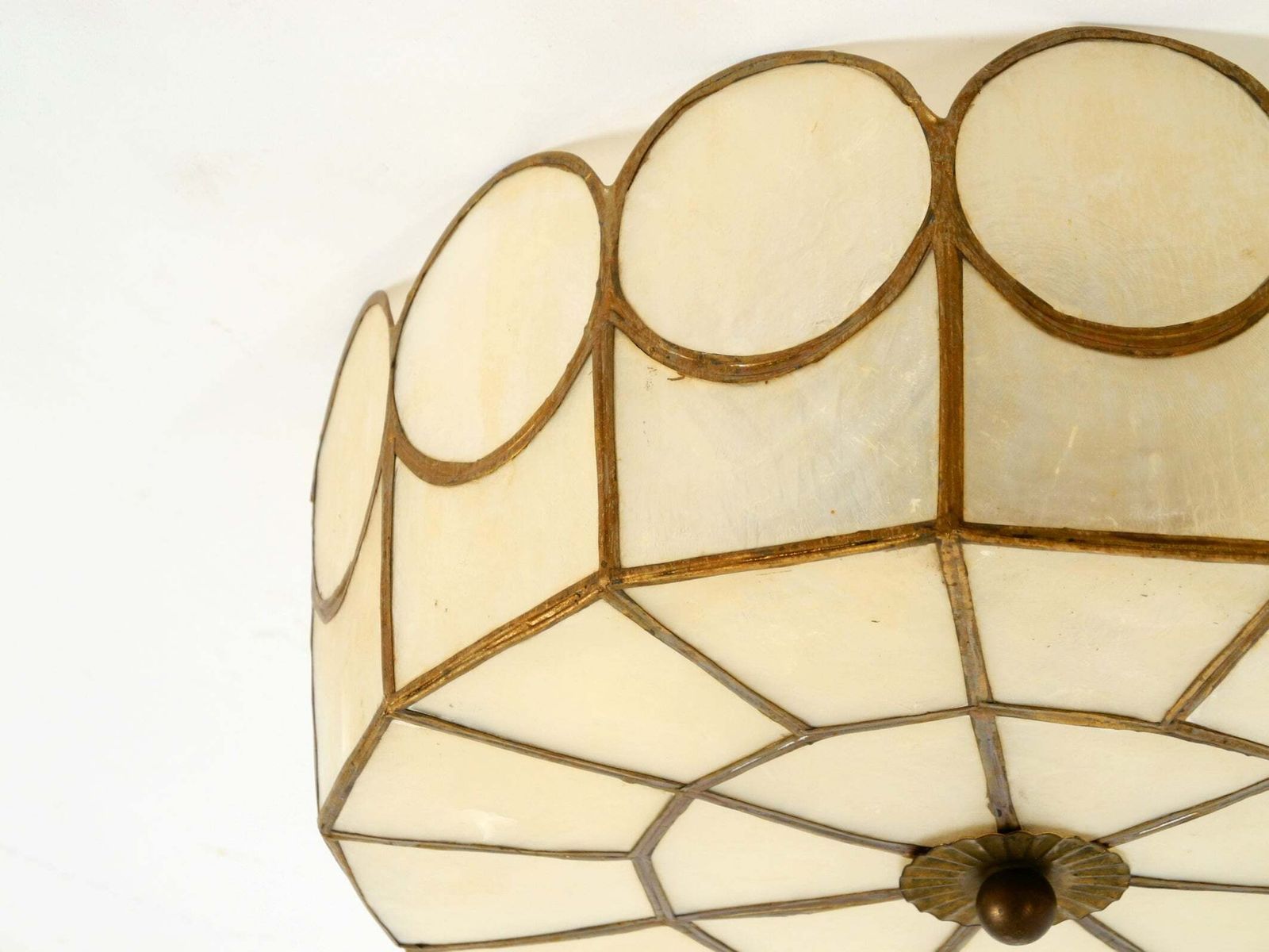 photo buy Elegant, Stunningly Beautiful Round Mid Century Modern Ceiling Or Wall Lamp Made