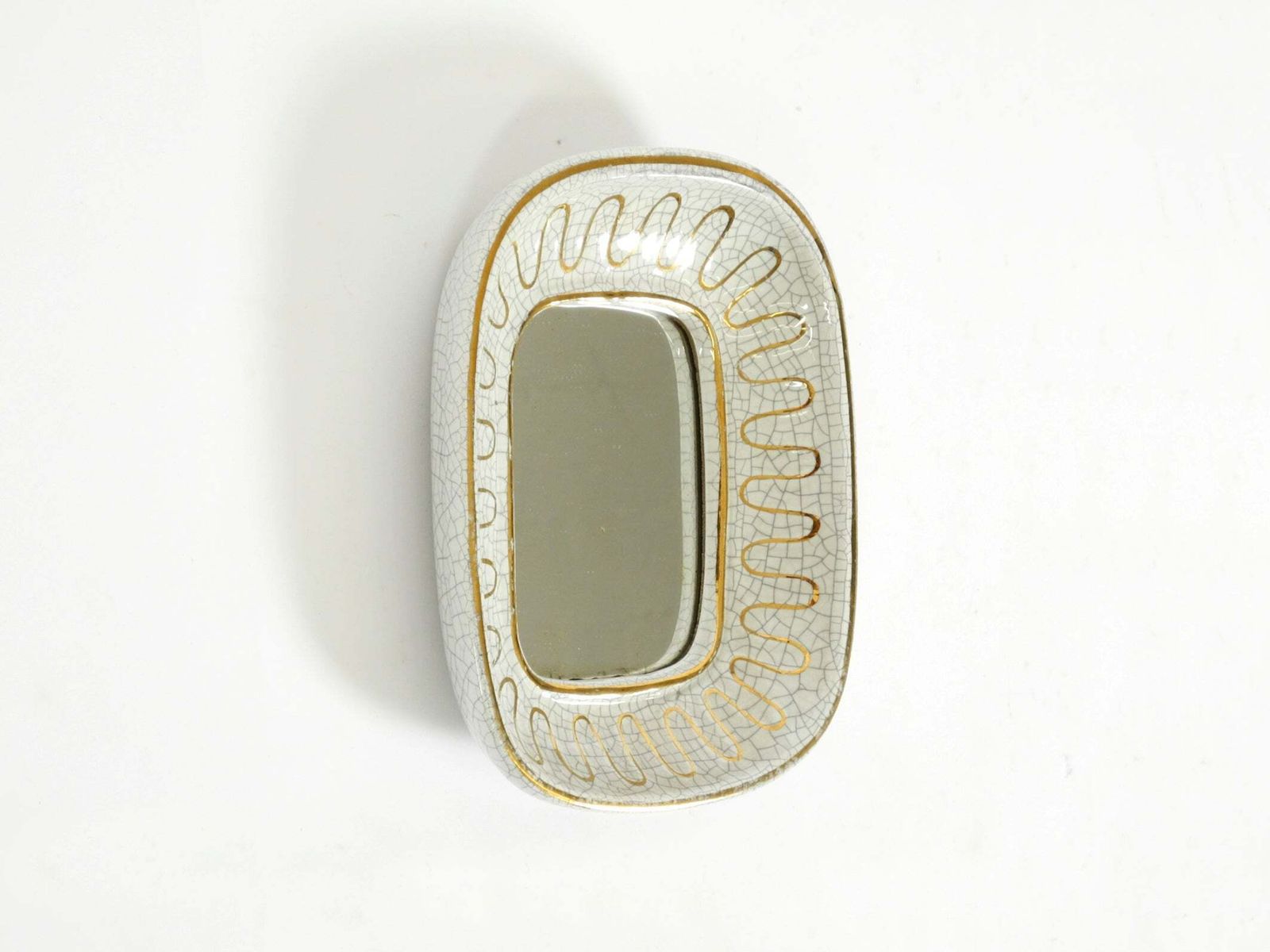 Kleine art deco keramische spiegel van Gmundner Keramik Austria, jaren 1920. photo furniture