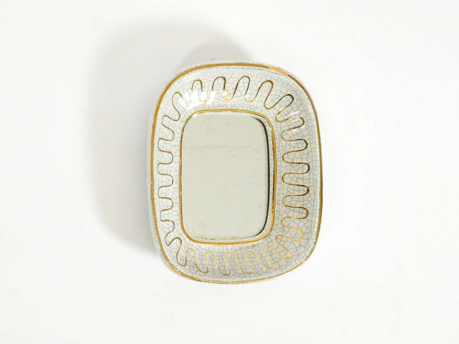 Kleine art deco keramische spiegel van Gmundner Keramik Austria, jaren 1920. photo for sale
