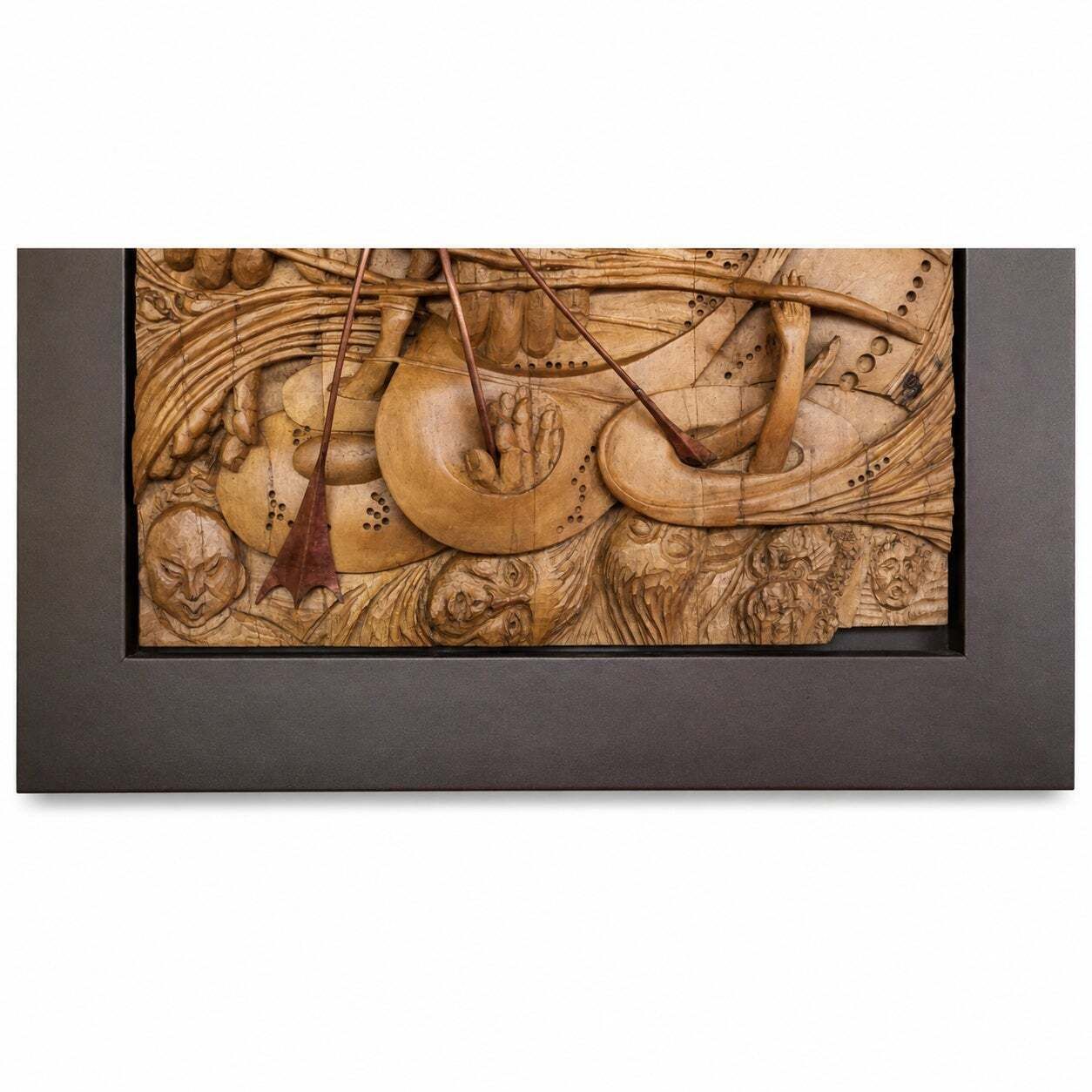 Bas-relief en noyer sculpté « The Visions Of The Soul », par Gian Pietro Ceoldo photo furniture