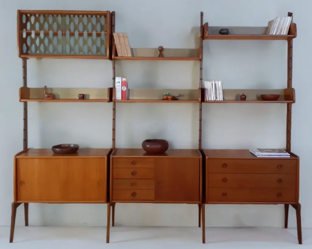 Bibliothèque sur pieds Ergo, scandinave mid-century, années 1960 photo furniture