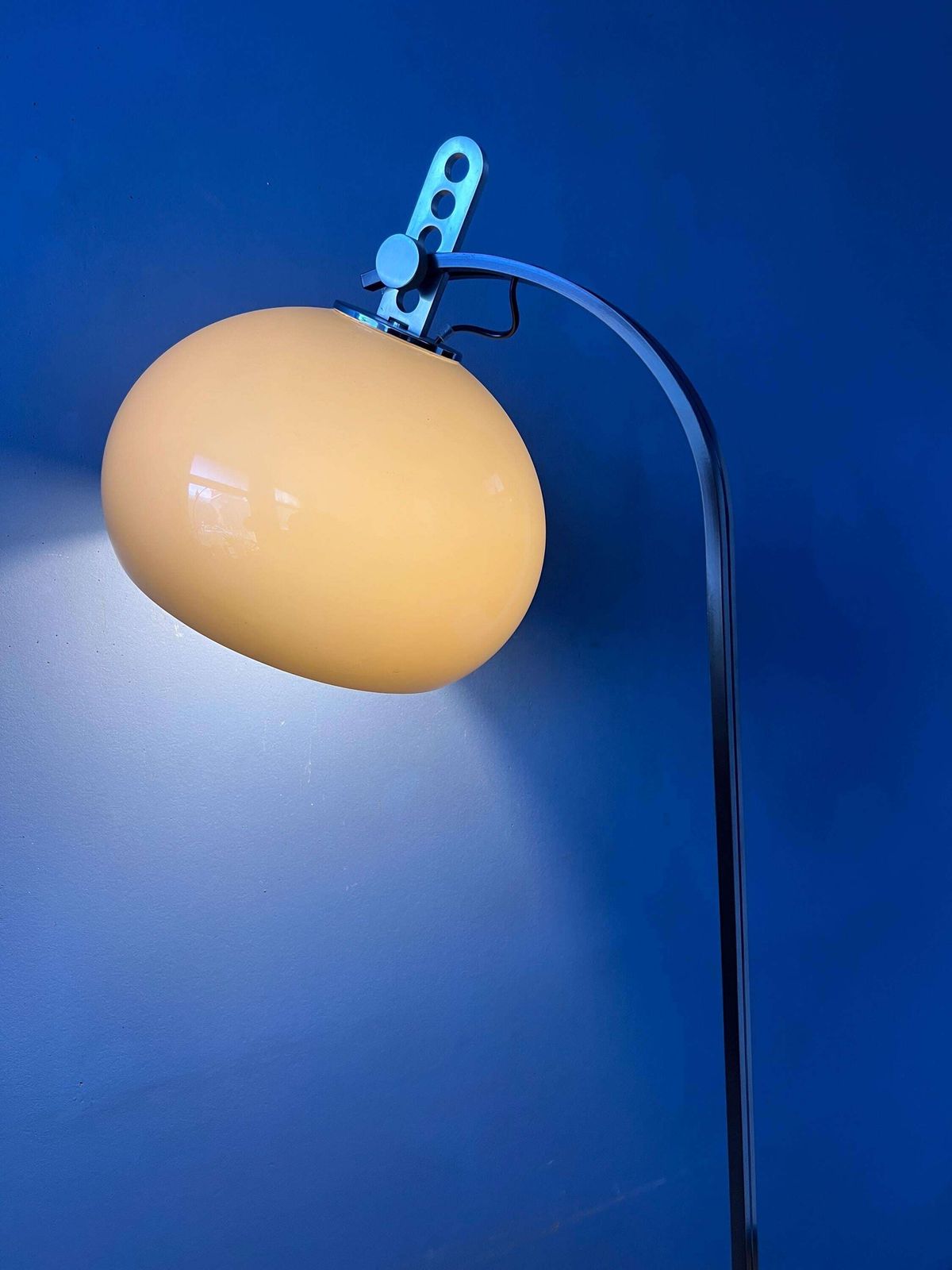 Vintage Dijkstra Mushroom Vloerlamp | Bruine Mid-Century Space Age Lamp photo 849.0