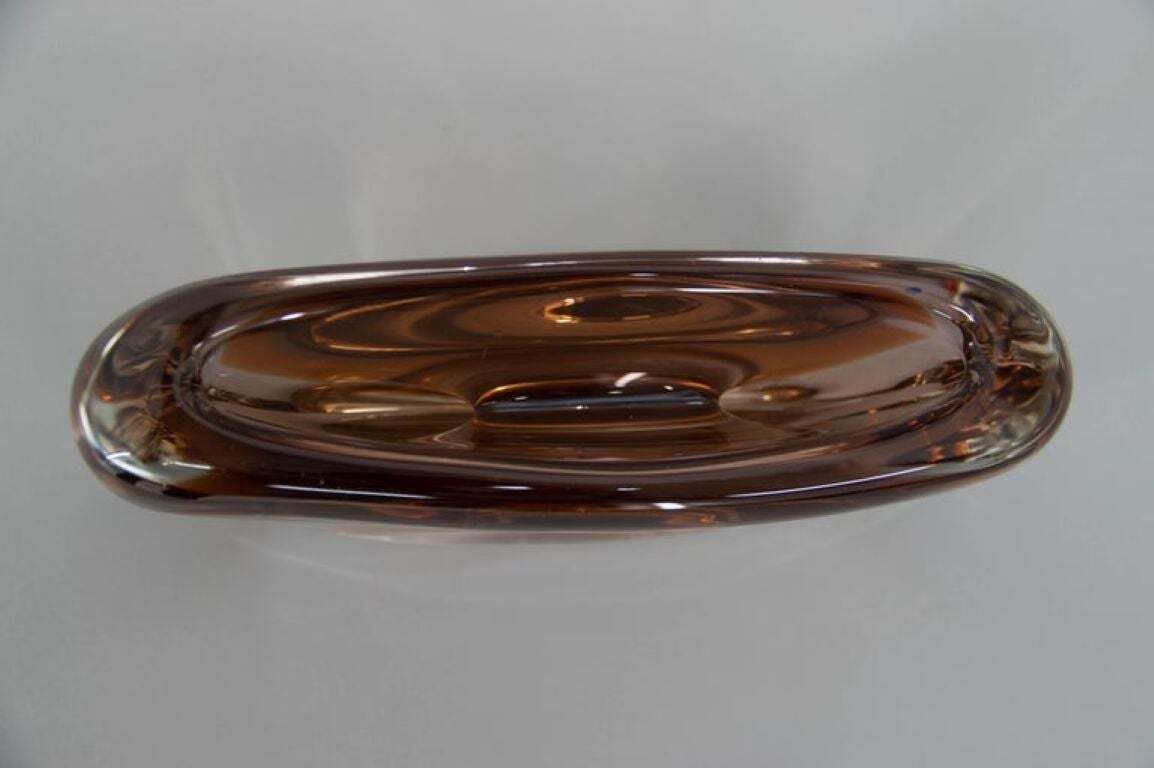 Vase en verre d'art sommerso tchèque des années 1980, par Jaroslav Svoboda photo buy
