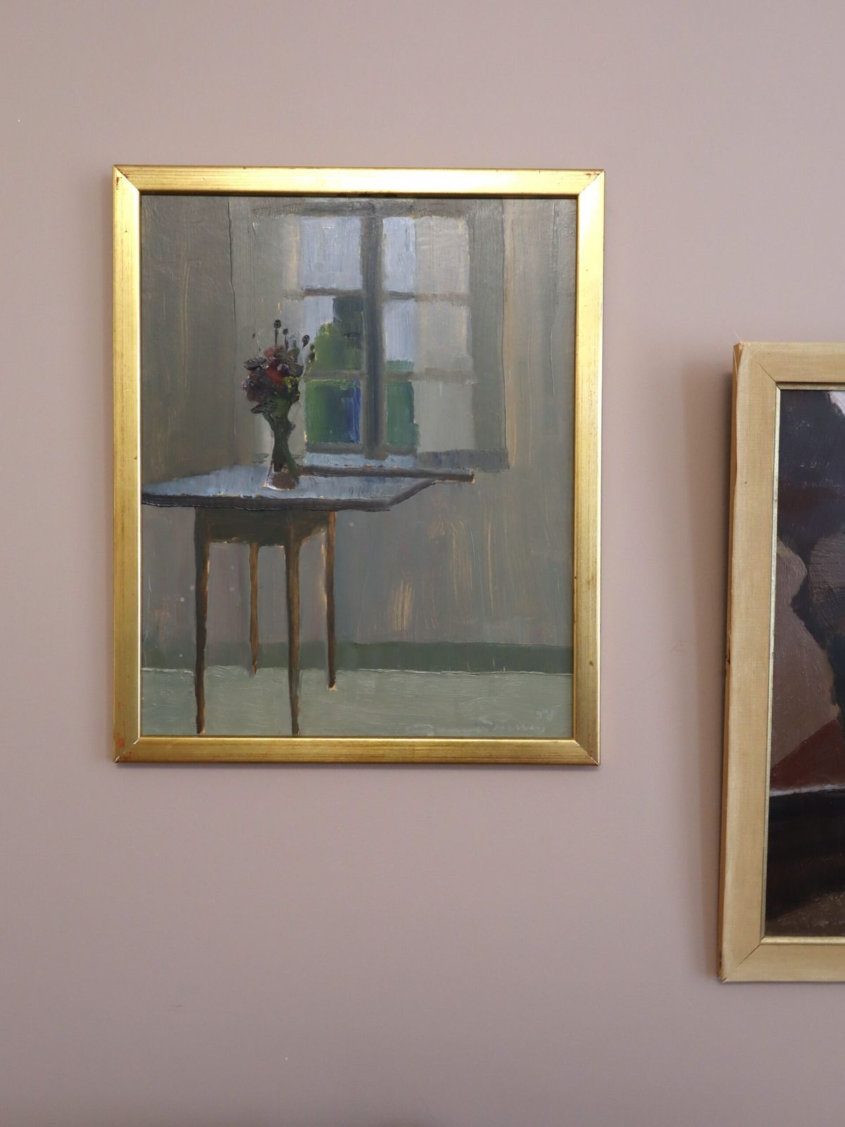Morning Light, olieverfschilderij, jaren 1950 photo furniture