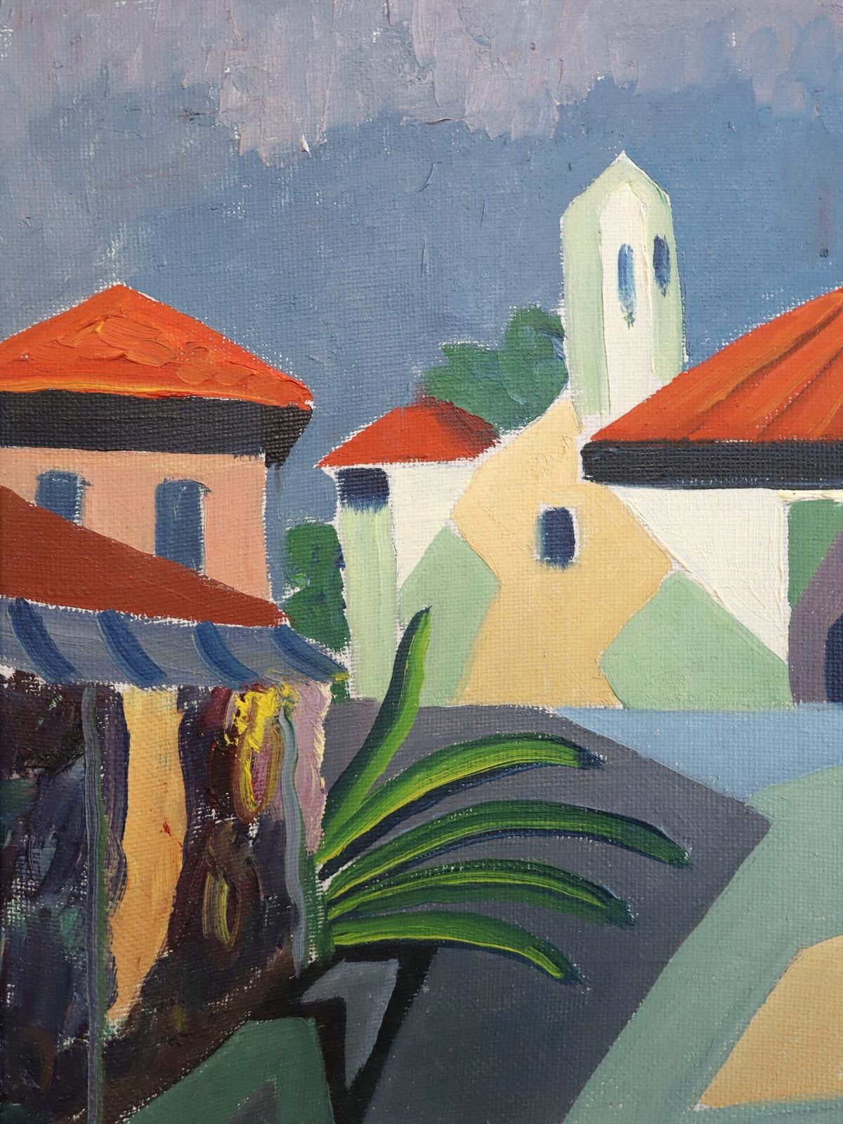 Where The Palms Sway In Oil Onto Canvas photo buy
