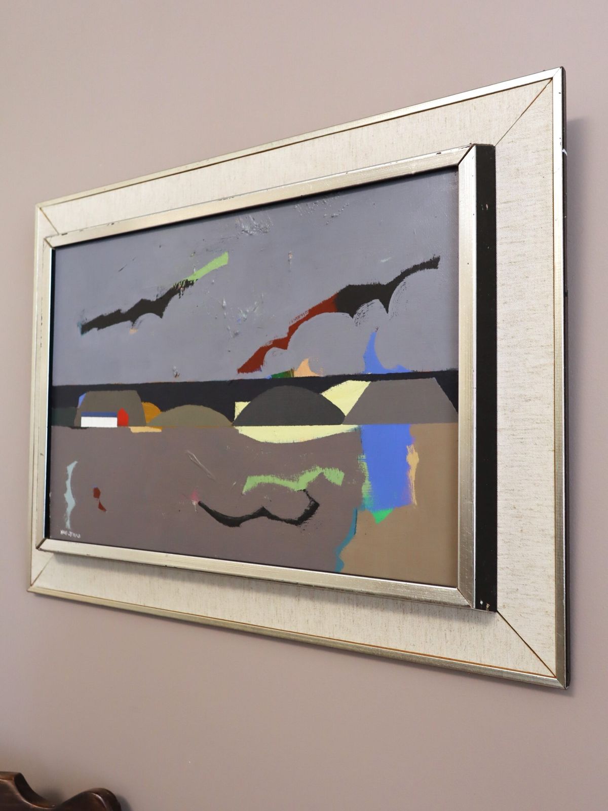 Landschap in herinnering, olieverf op paneel photo Kunst