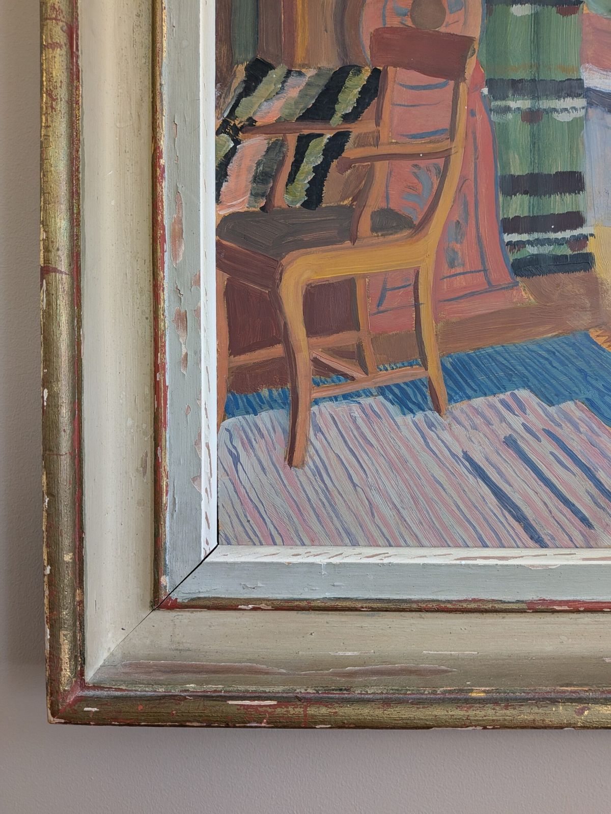 The Family Sitting Room In Oil Onto Board photo vinterior