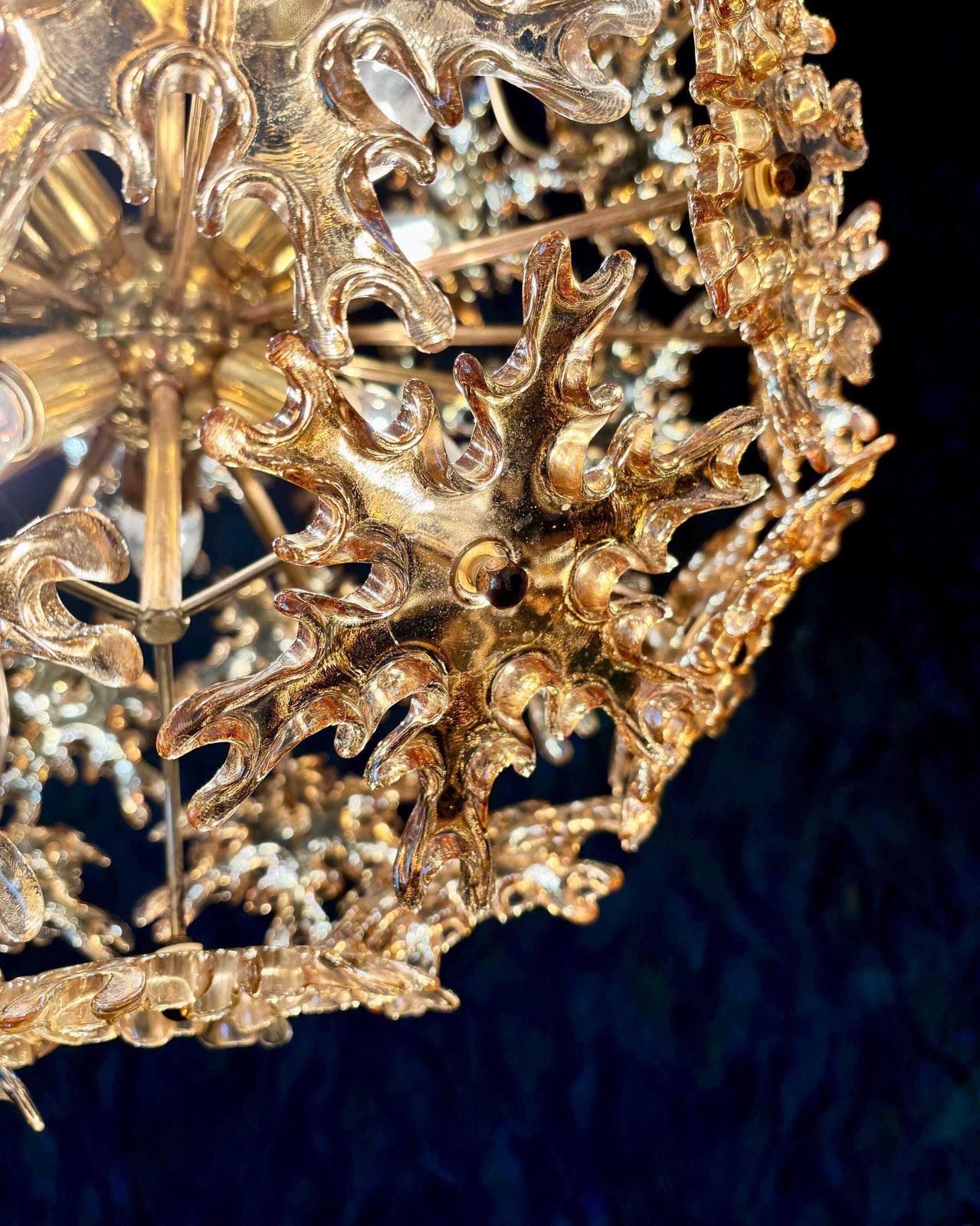 photo vintage Grote Sputnik Chandelier, jaren 1960