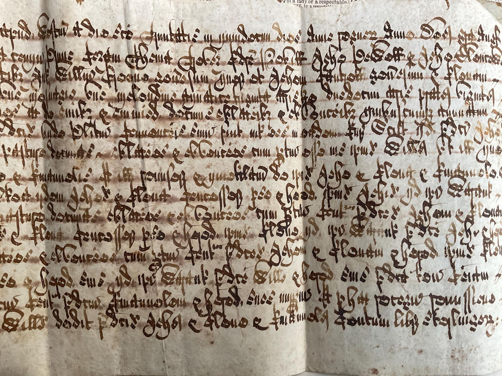 13e-eeuws middeleeuws perkamentdocument: juridisch manuscript van koning Edward I (perkament van 700+ jaar oud) photo 325.0