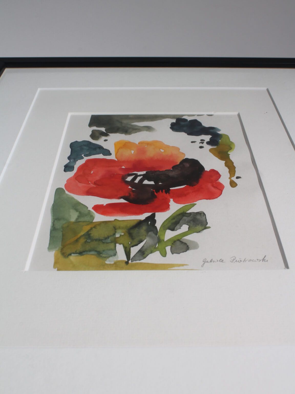 Aquarel bloemenchilderij, jaren 1990, Duitsland photo 466.0