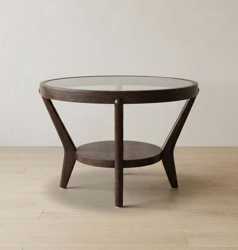 Salontafel van Karel Kozelka & Antonín Kropáček voor Interier Praha, jaren 1940, Tsjecho-Slowakije, 73 × 57 cm photo vinterior