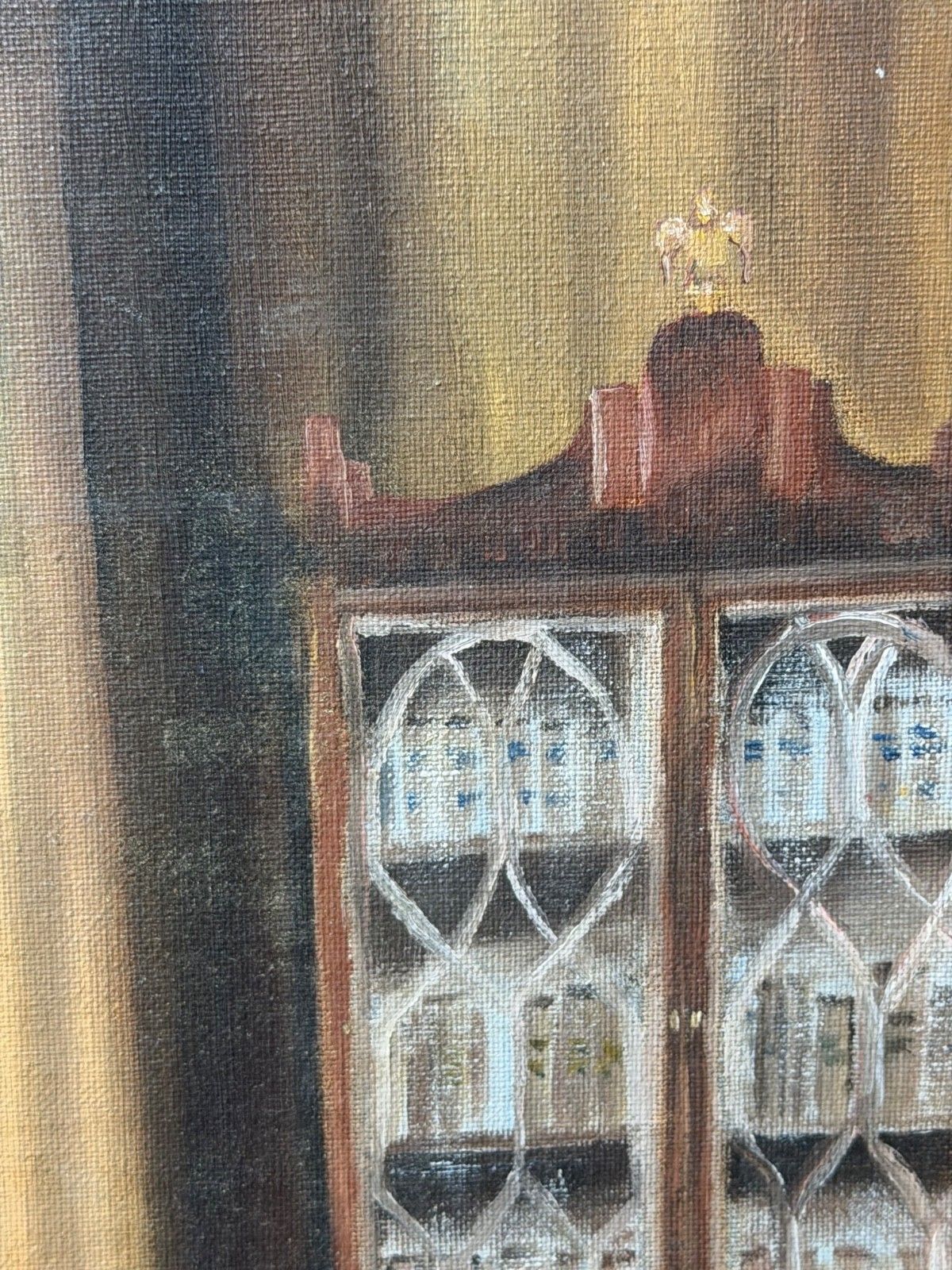 photo vintage Vintage Ingelijst Schilderij Franklin, Adams & Jefferson bij het Opstellen van de Onafhankelijkheidsverklaring