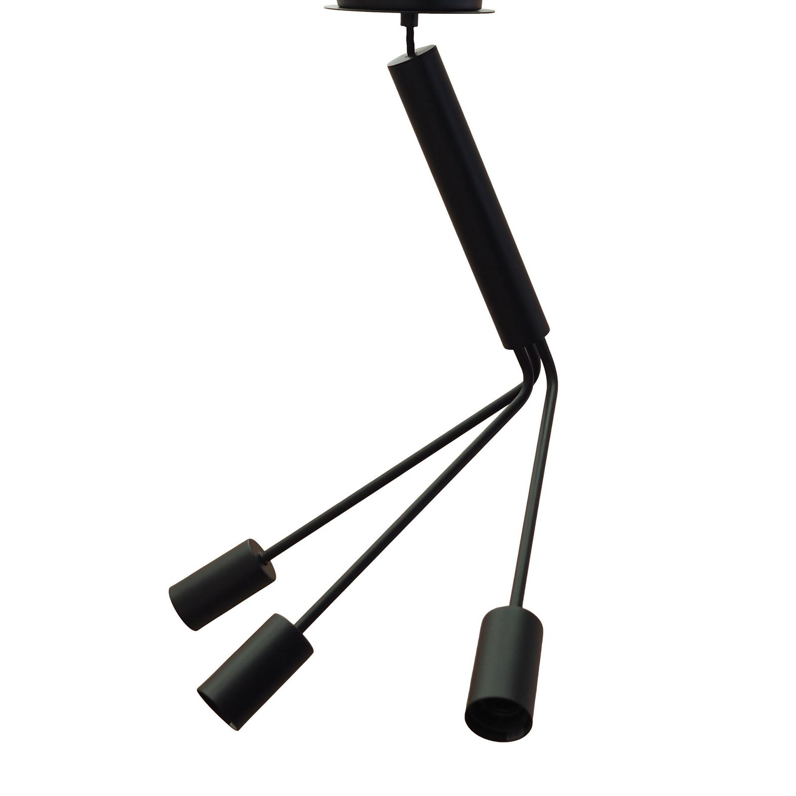 Frandsen Pendant Lamp Three Arm Black Metal Danish Design 2000s