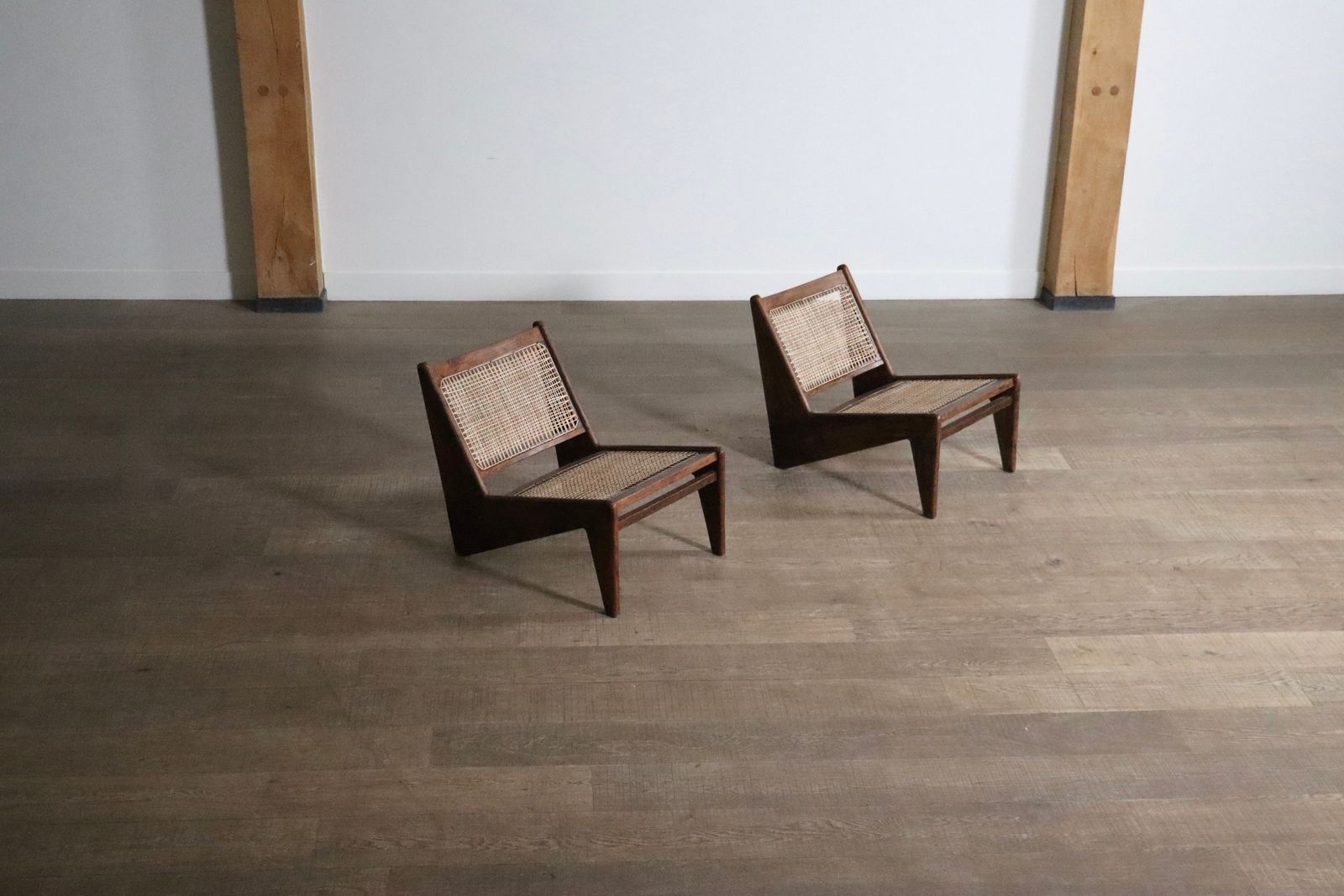 Pierre Jeanneret Kangaroo Chairs Pj Si 59, India, 1955 photo furniture