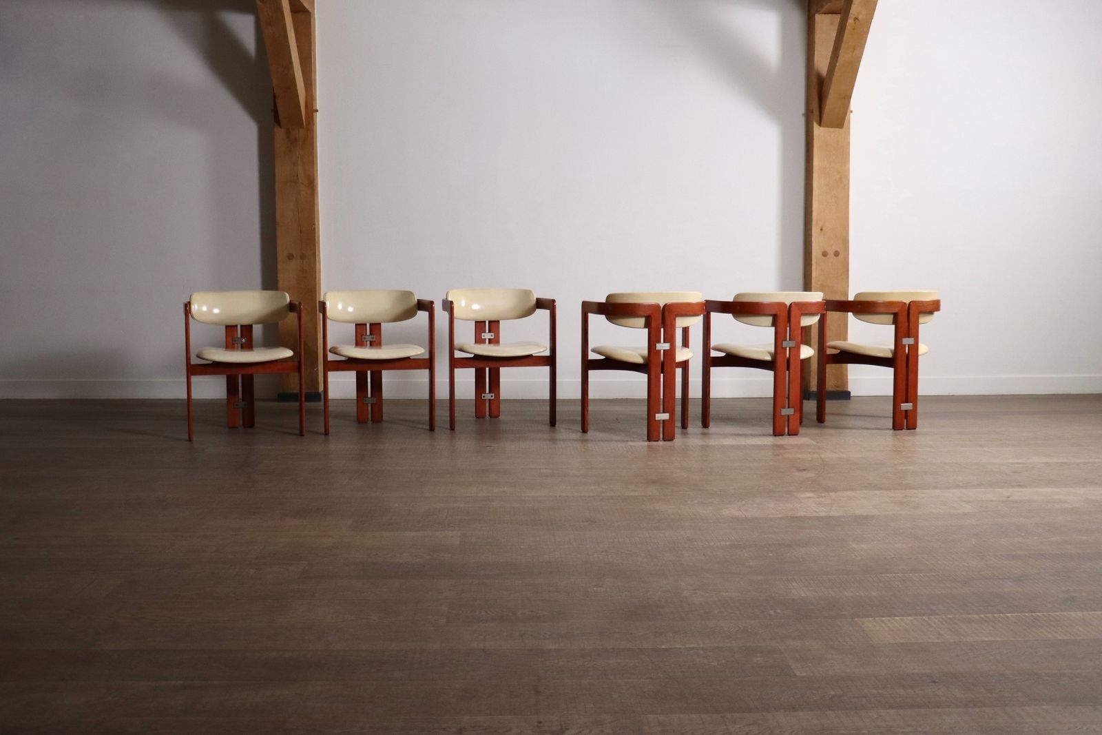 Set van 6 Augusto Savini Pamplona stoelen voor Pozzi, Italië, 1965 photo furniture