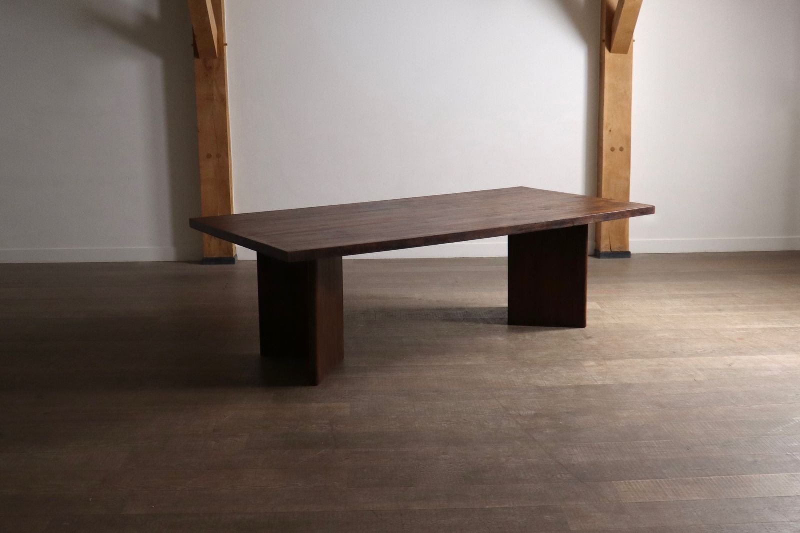 Pierre Jeanneret Large Library Table Pj Tat 08 A, Chandigarh, 1955 1956 photo for sale