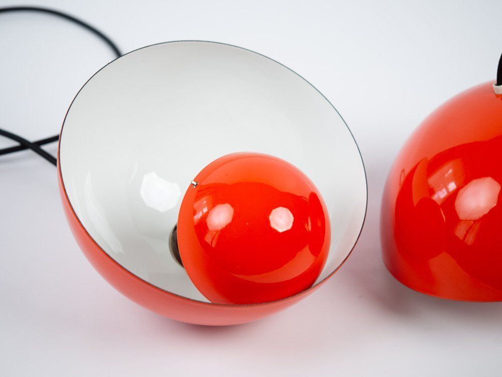 Vintage Flowerpot hanglampen van Verner Panton voor Louis Poulsen, set van 2 photo buy