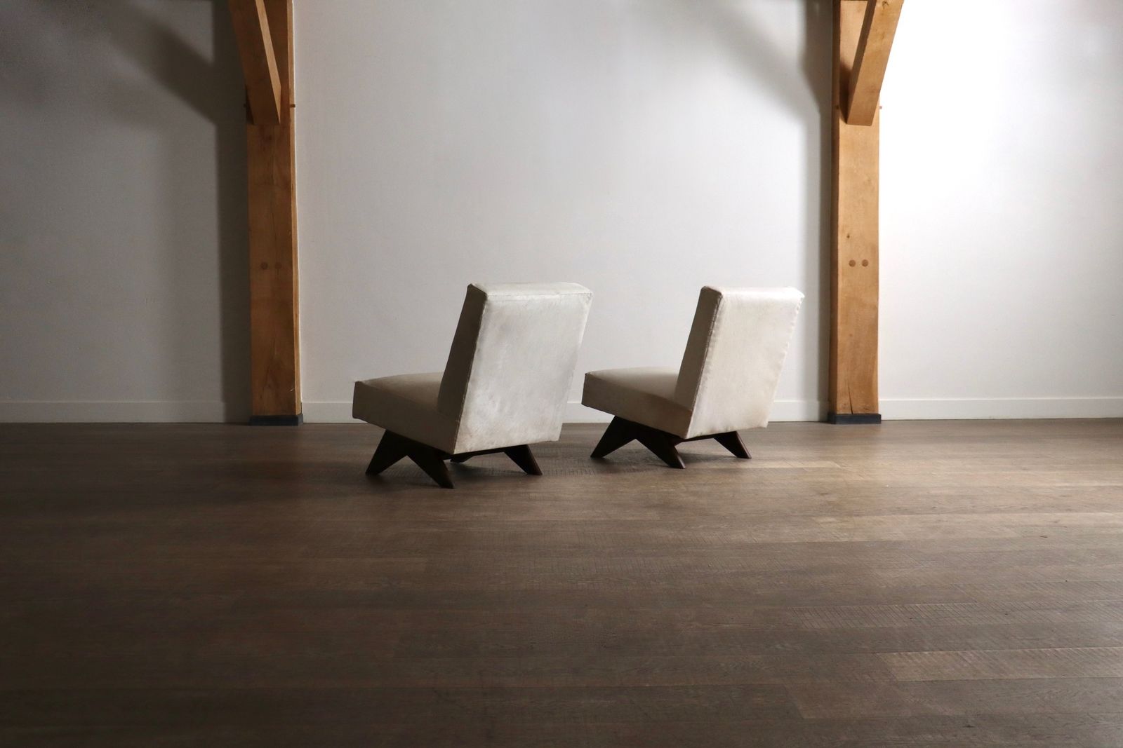 photo furniture Pair Of Pierre Jeanneret ‘Fireside’ Chairs, Model No. Pj Si 36 A
