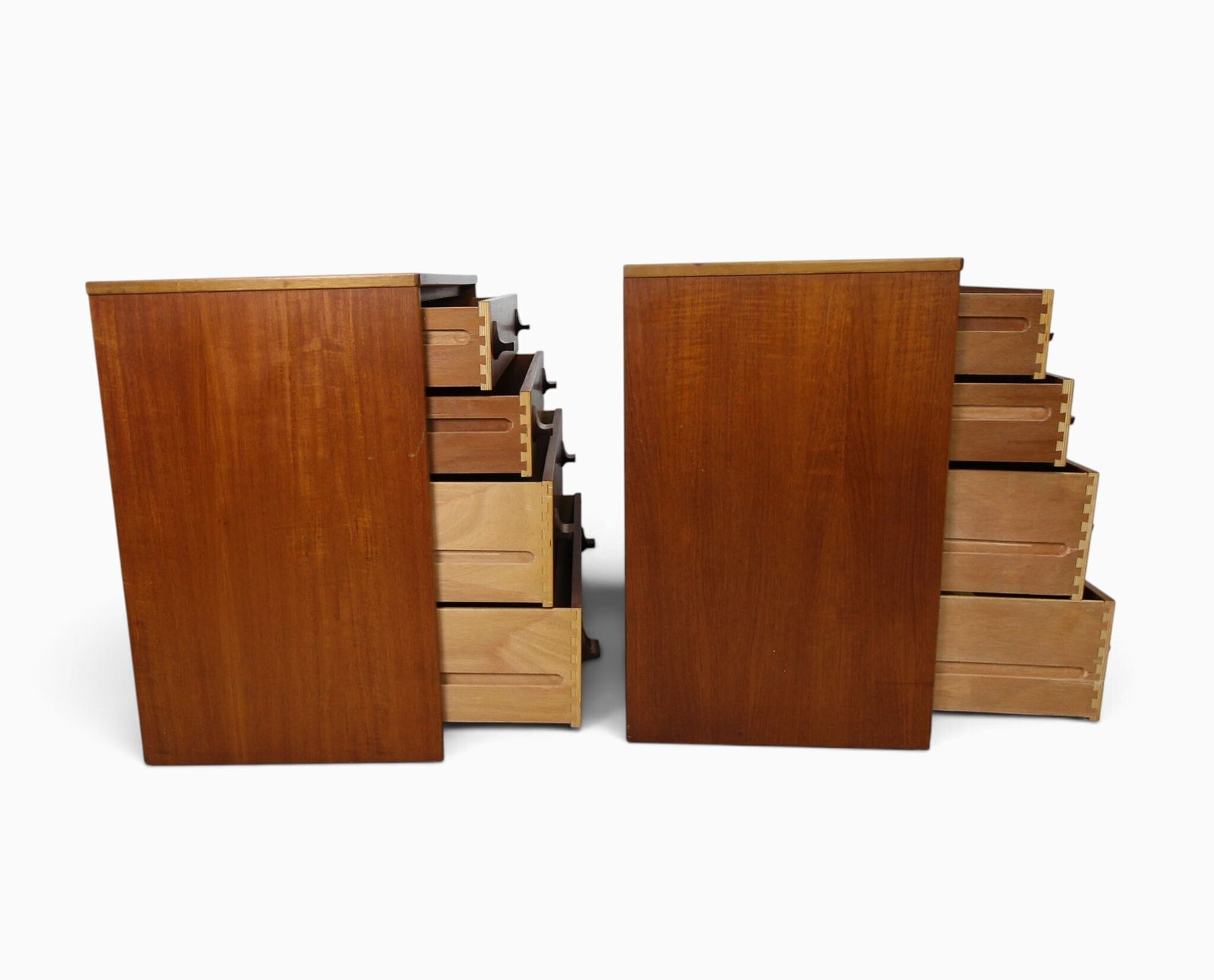 Furniture Pair Of Stag Cantata Teak Chest Of Drawers   John & Sylvia Reid, 1960s photo
