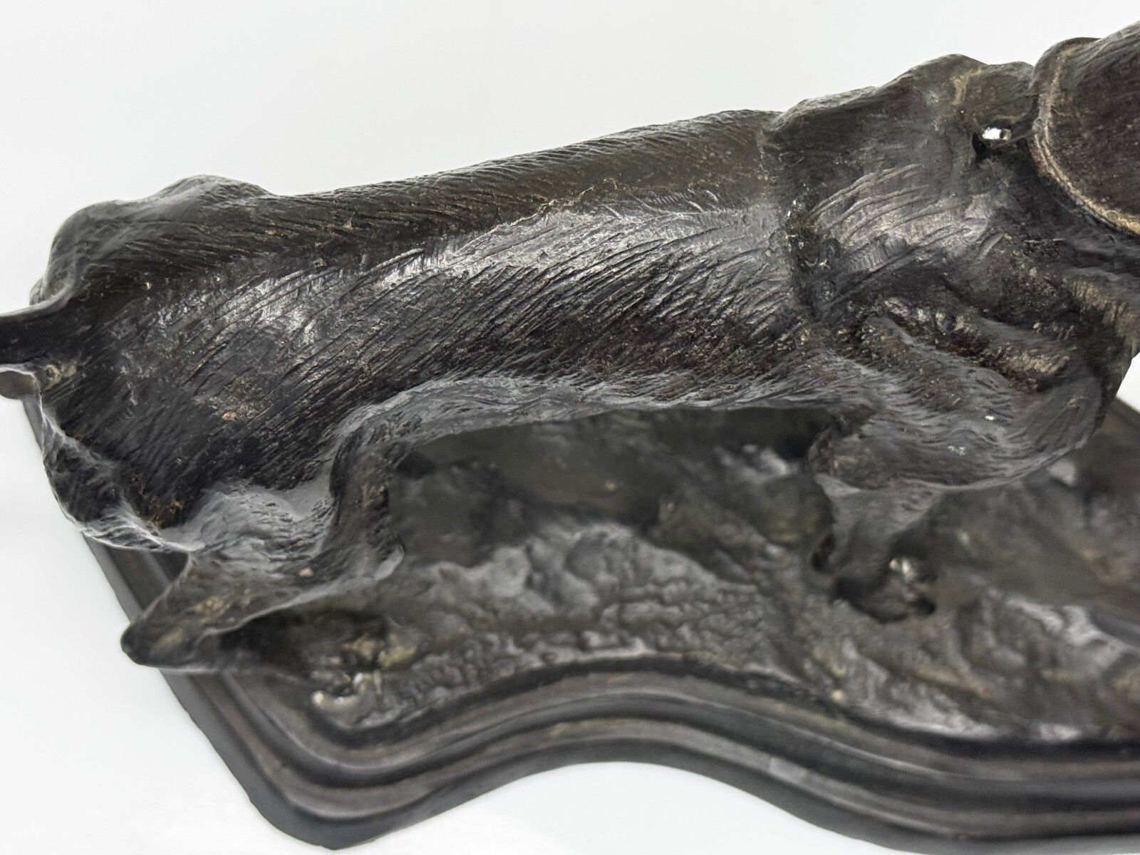 photo for sale Victorian bronzen groep jachthonden ca. 1860, Franse Animalier sculptuur