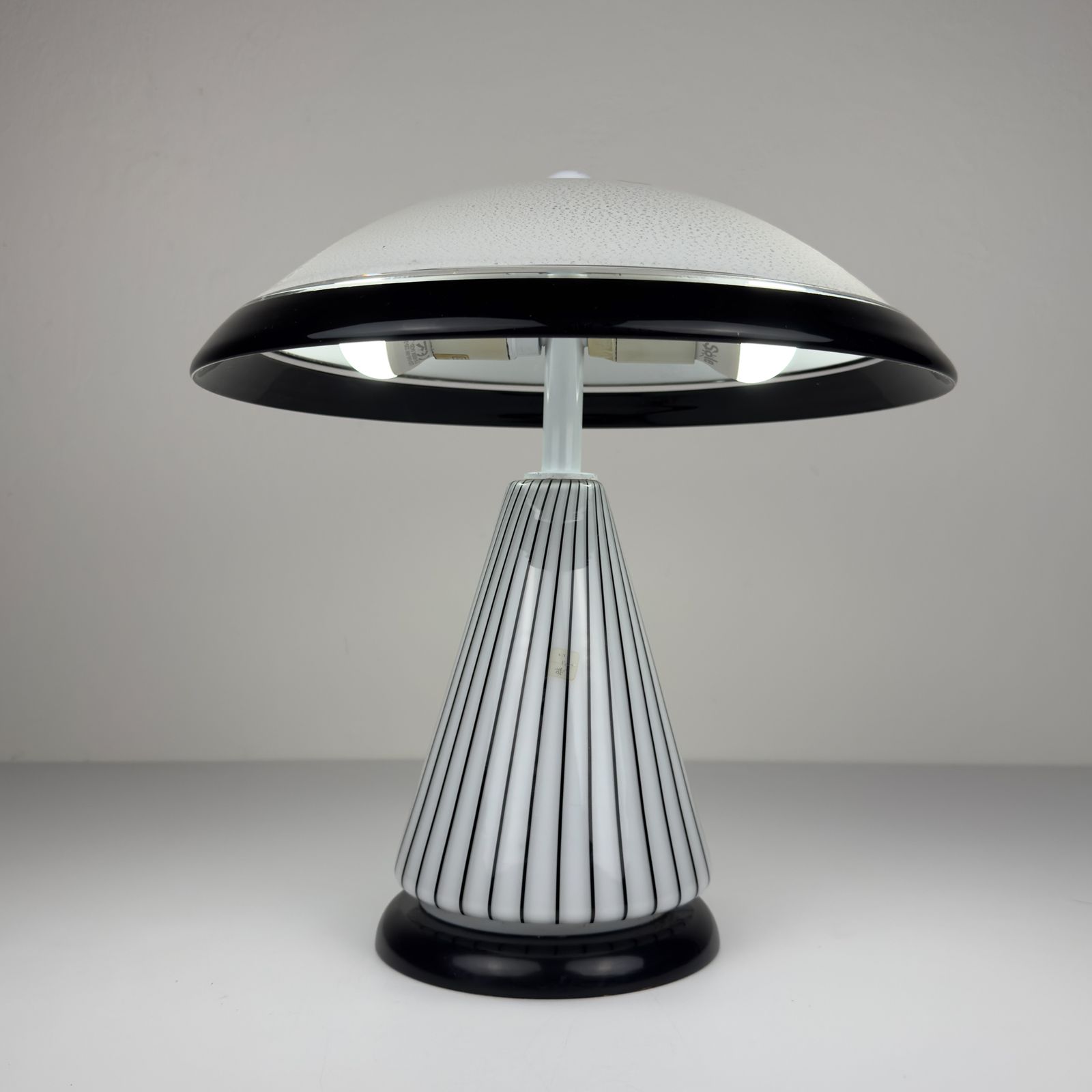 Original Vintage Murano Table Lamp By Zonca, Italy 1980s photo for sale