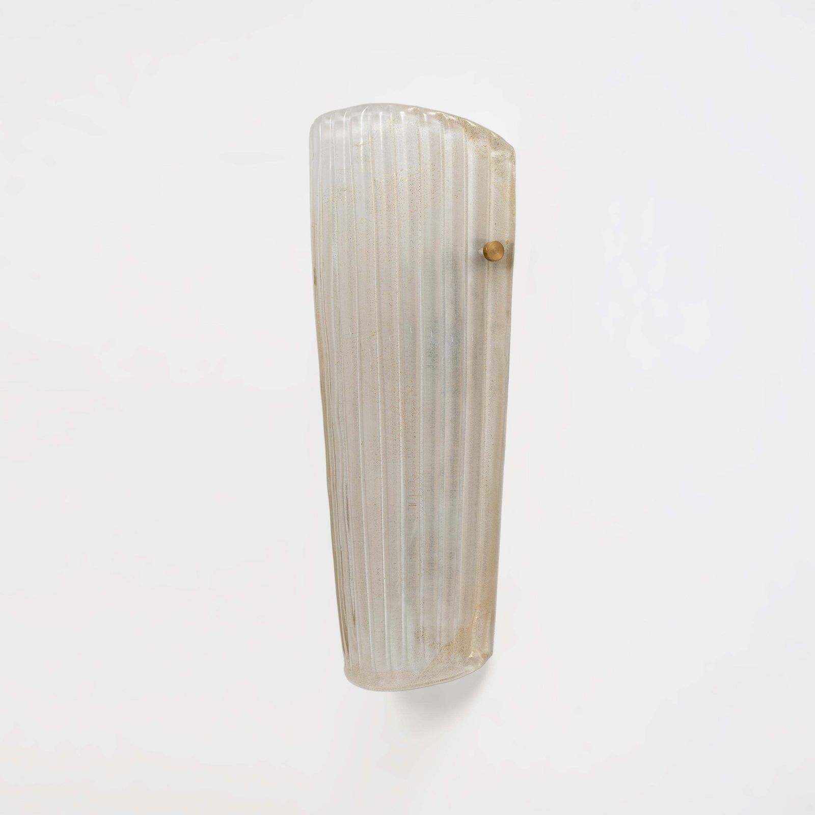 Paar Murano glazen wandlampen met goudstofinsluitsels photo vintage