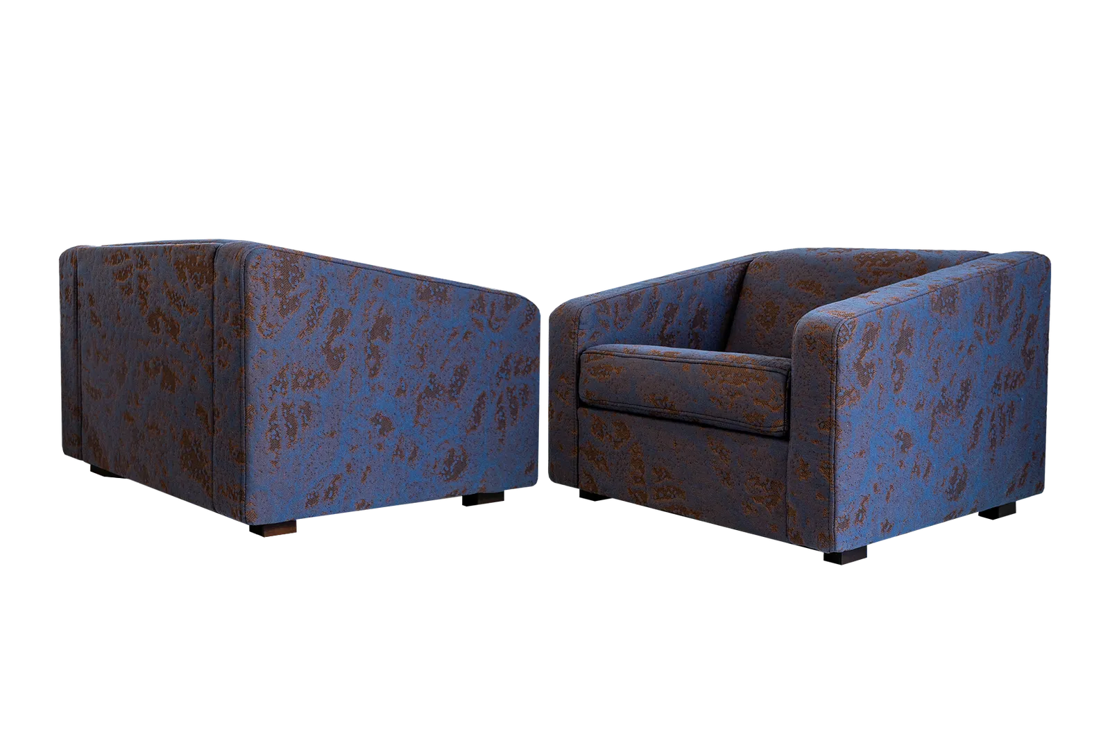 Vintage Geometrische Fauteuils van Zfm, Polen, jaren 1970, Set van 2