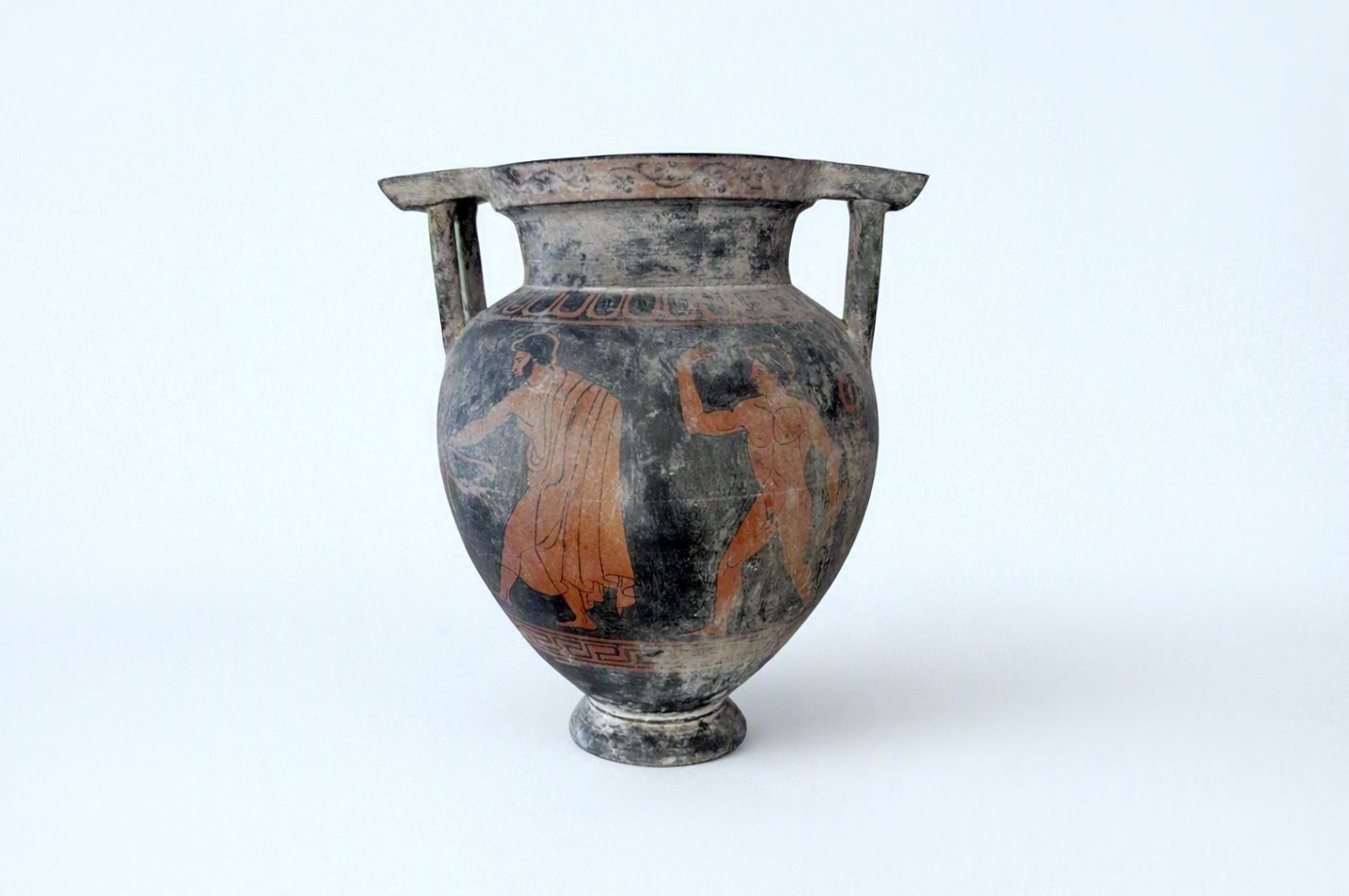 Etruskische Column Krater, Roodfiguur, 4e eeuw v.Chr.