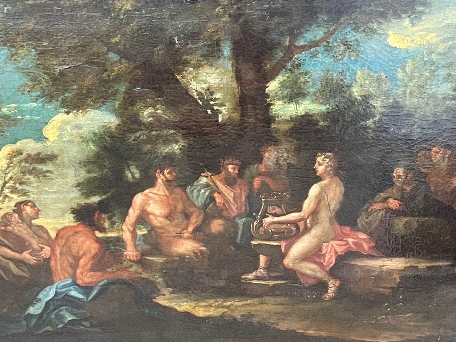 18e-eeuws Italiaans Old Master Apollo & Marsyas naar Filippo Lauri photo Kunst