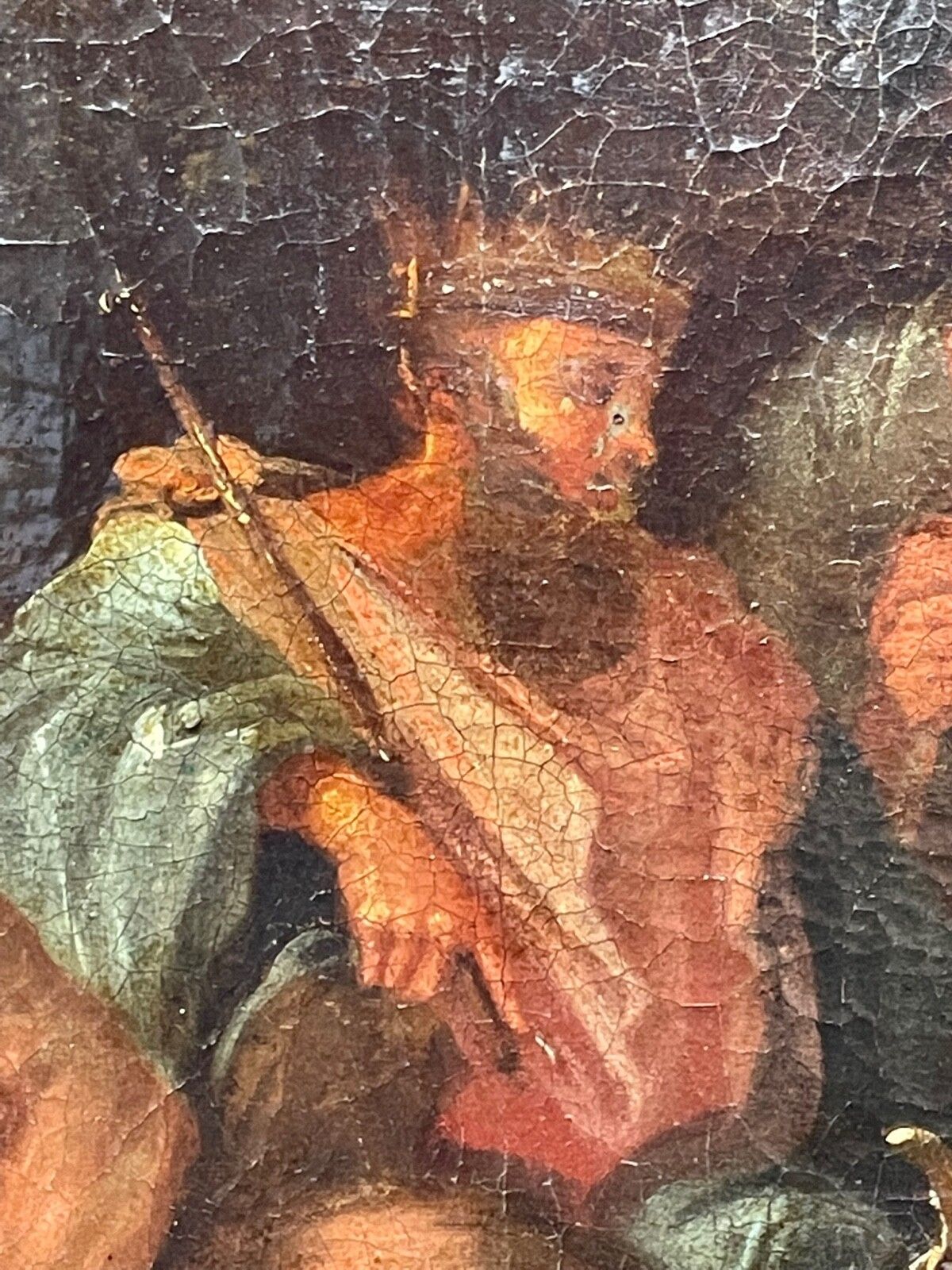 18e-eeuws Italiaans Old Master Apollo & Marsyas naar Filippo Lauri photo 45000.0