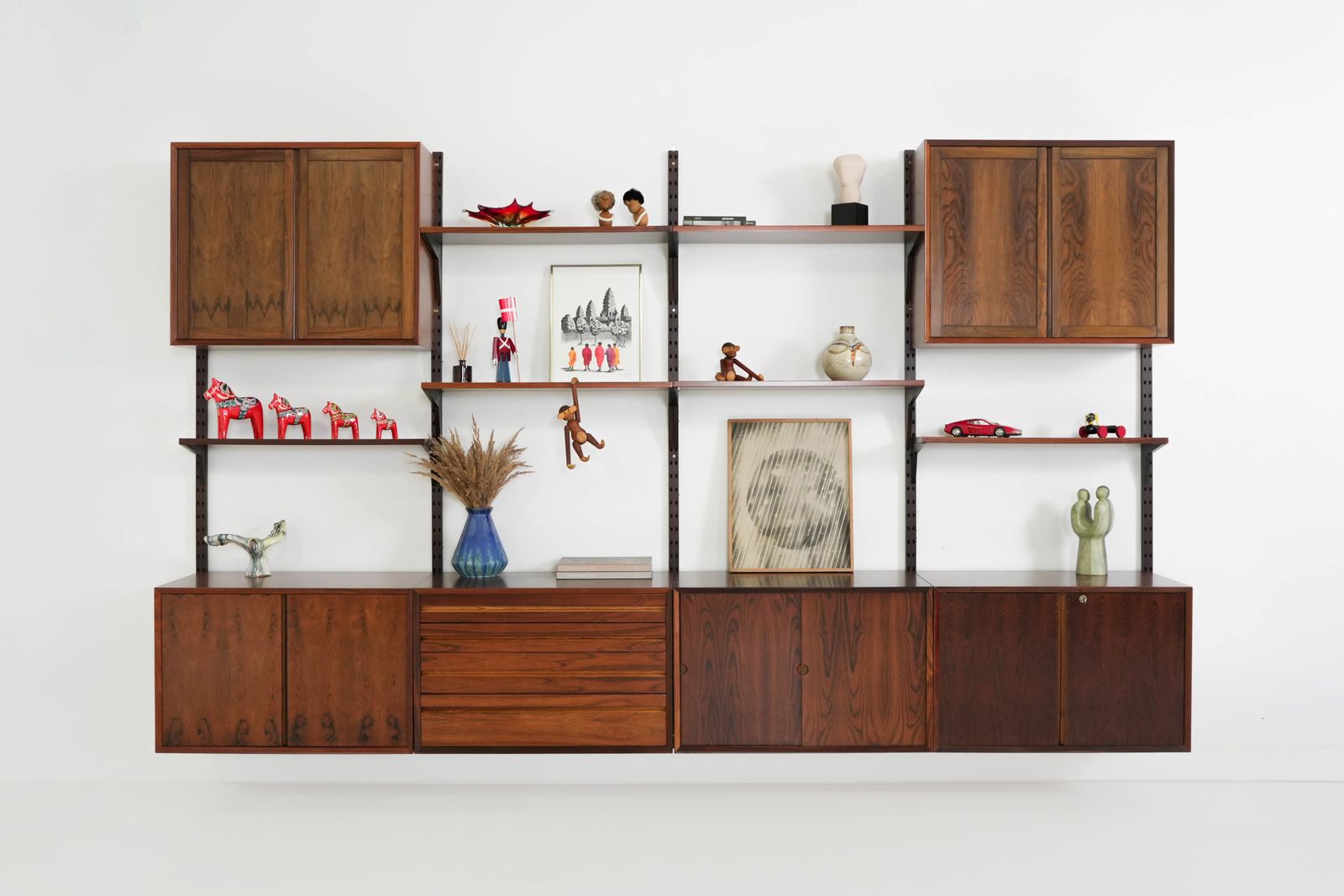 Modular Shelving In Veneer By Poul Cadovius, Denmark, 1970s photo furniture