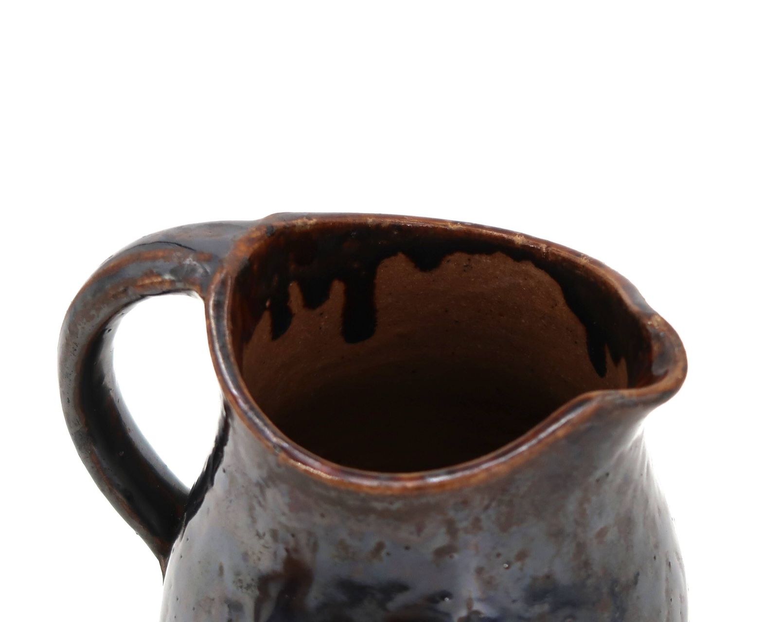 Black Stoneware Pitcher By Jean Talbot, La Borne Ceramics, 1940s photo 297.0
